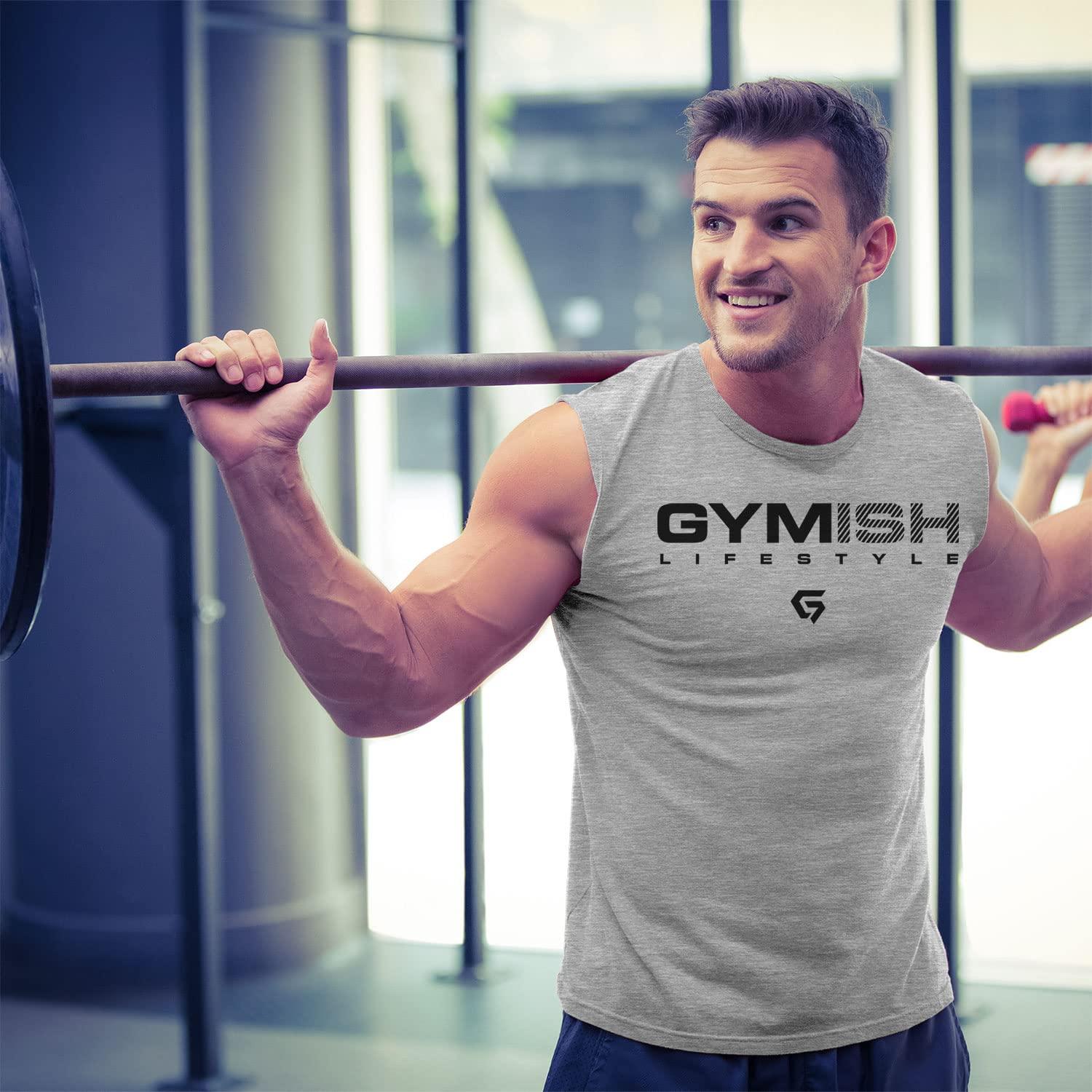 Gymish Lifestyle Funny Gym Tank Tops Mens Sleeveless Workout Lifting Shirts Muscle Deadlift Squat (XX-Large, 047. Gymish Lifestyle v2)