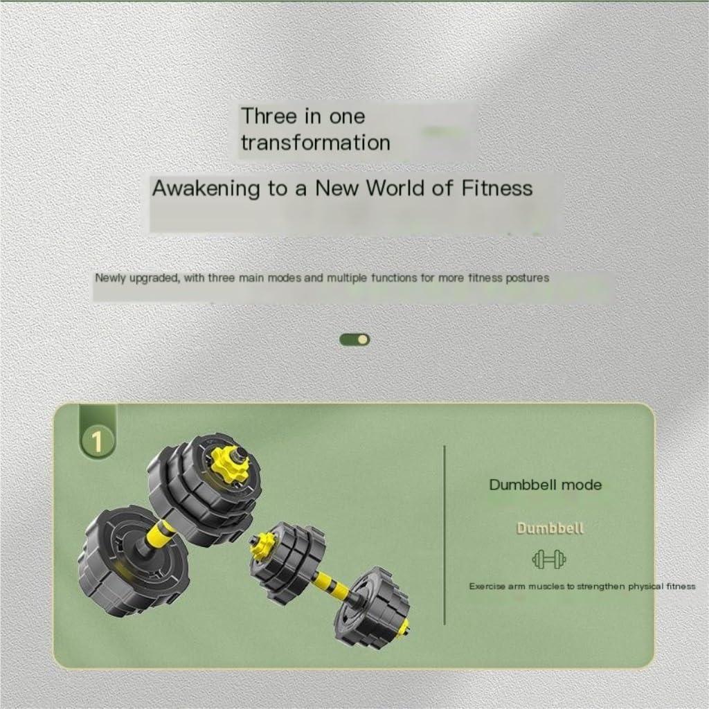 HAMEXLN HAMEXLN Dumbells Adjustable-Dumbbells-Set,80lbs Free Weights Set With Connector,Fitness Exercises For Home Gym Suitable Men/Women,Yellow Dumbell Set, 40kg