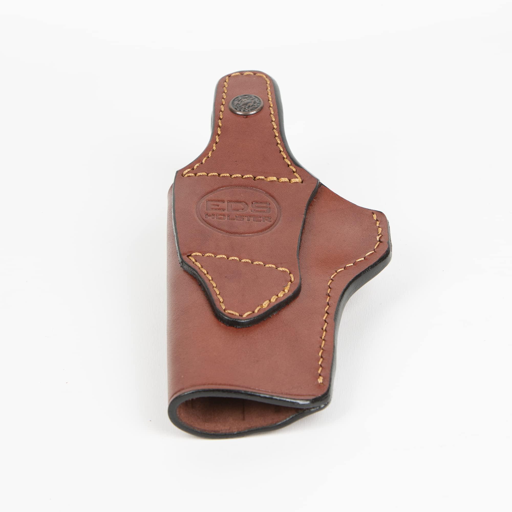 Eds Holster EDS Holster for Browning Hi Power IWB Leather Gun Holster (Brown)
