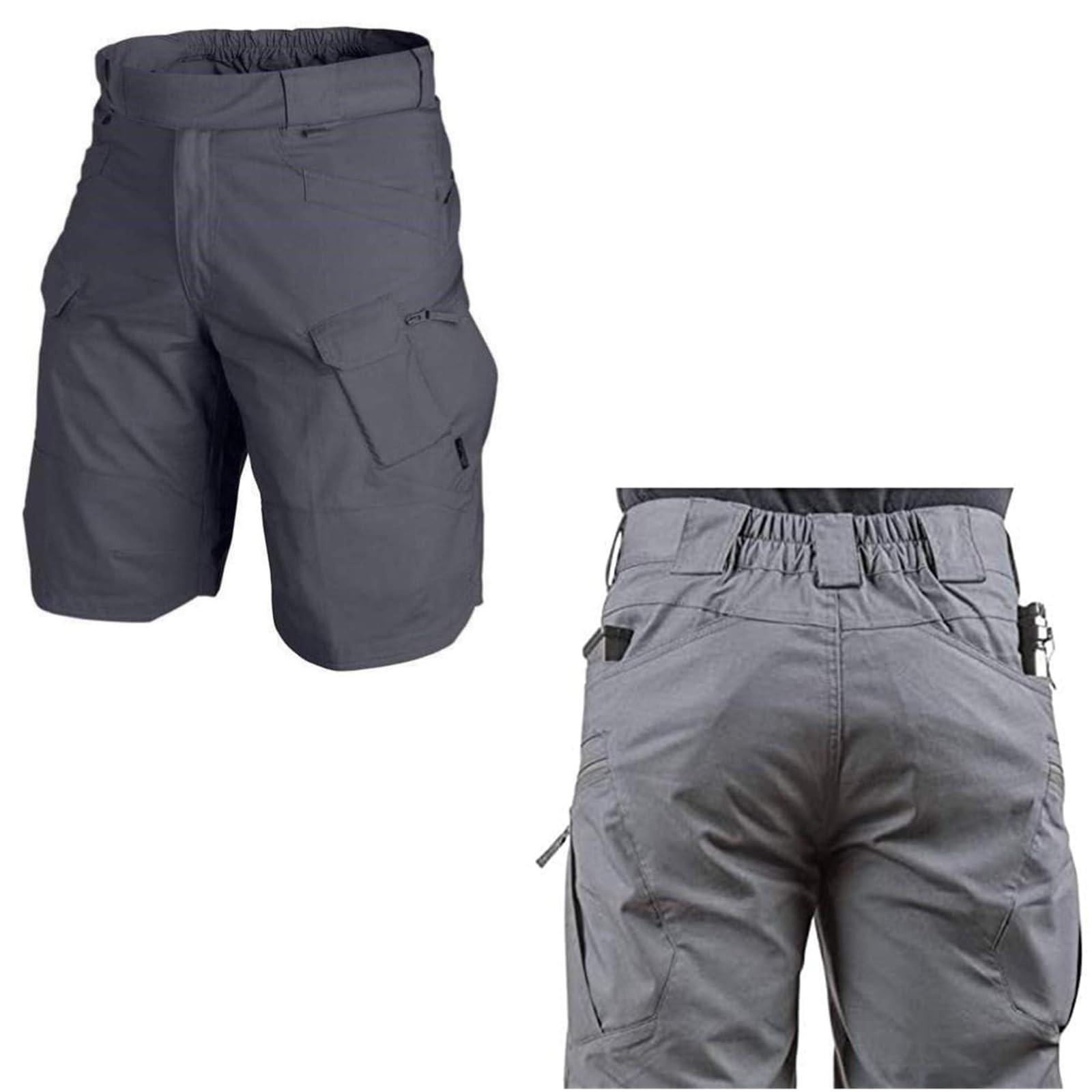 Socabi Socabi Tactical Waterproof Pants Shorts,Tactical Cargo Pants for Outdoor Survival Camping (US, Alpha, XX-Large, Regular, Regular, Kakki Shorts)