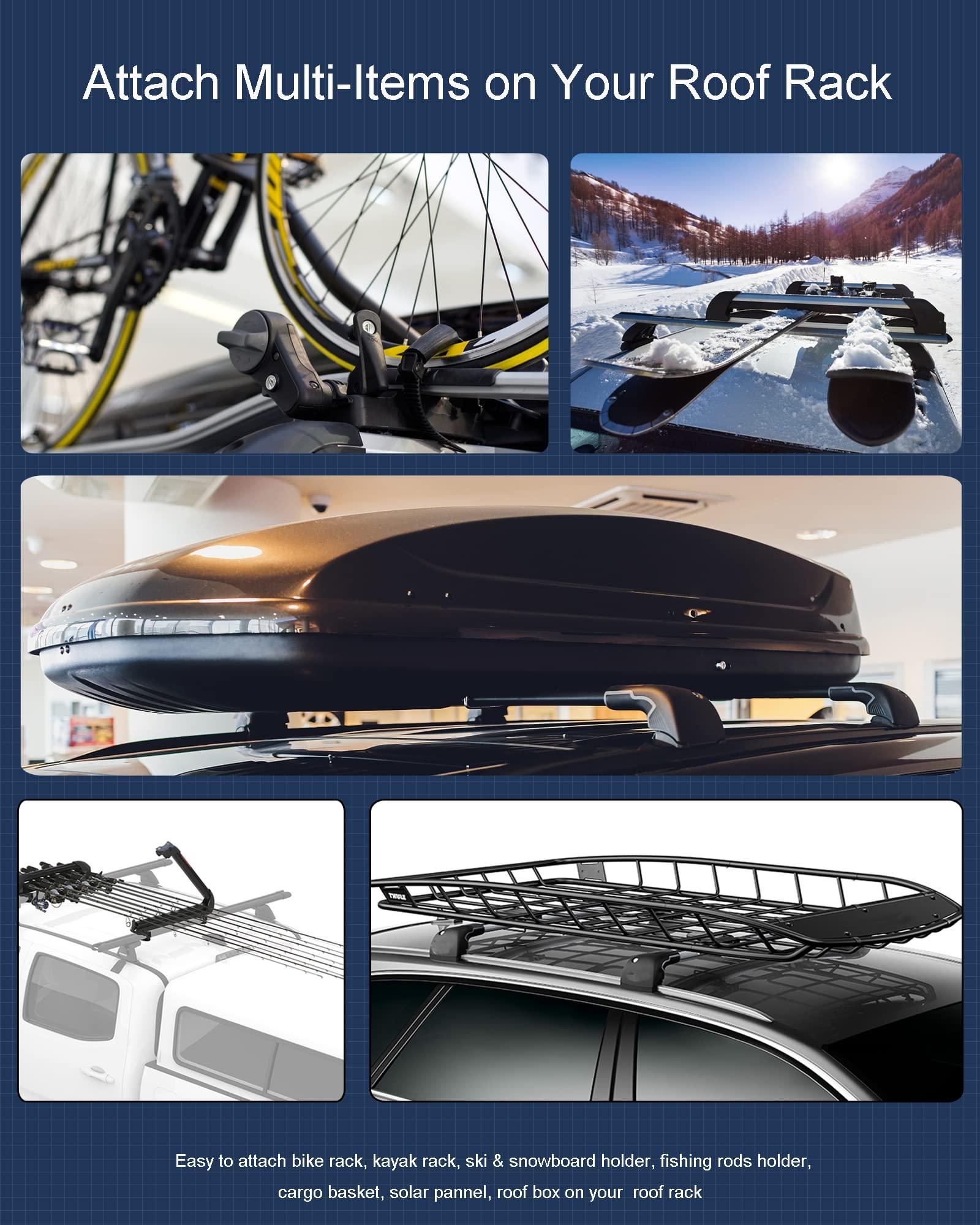 moroinriz T Slot Bolts for Thule, Yakima Roof Rack Cross Bars, Platform, Cargo Basket, Stainless Square T Track Bolt Adapter to Secure Bike/Ski/Kayak Rack, Solar Panel, Awning, M8x30mm, 4mm Thickness