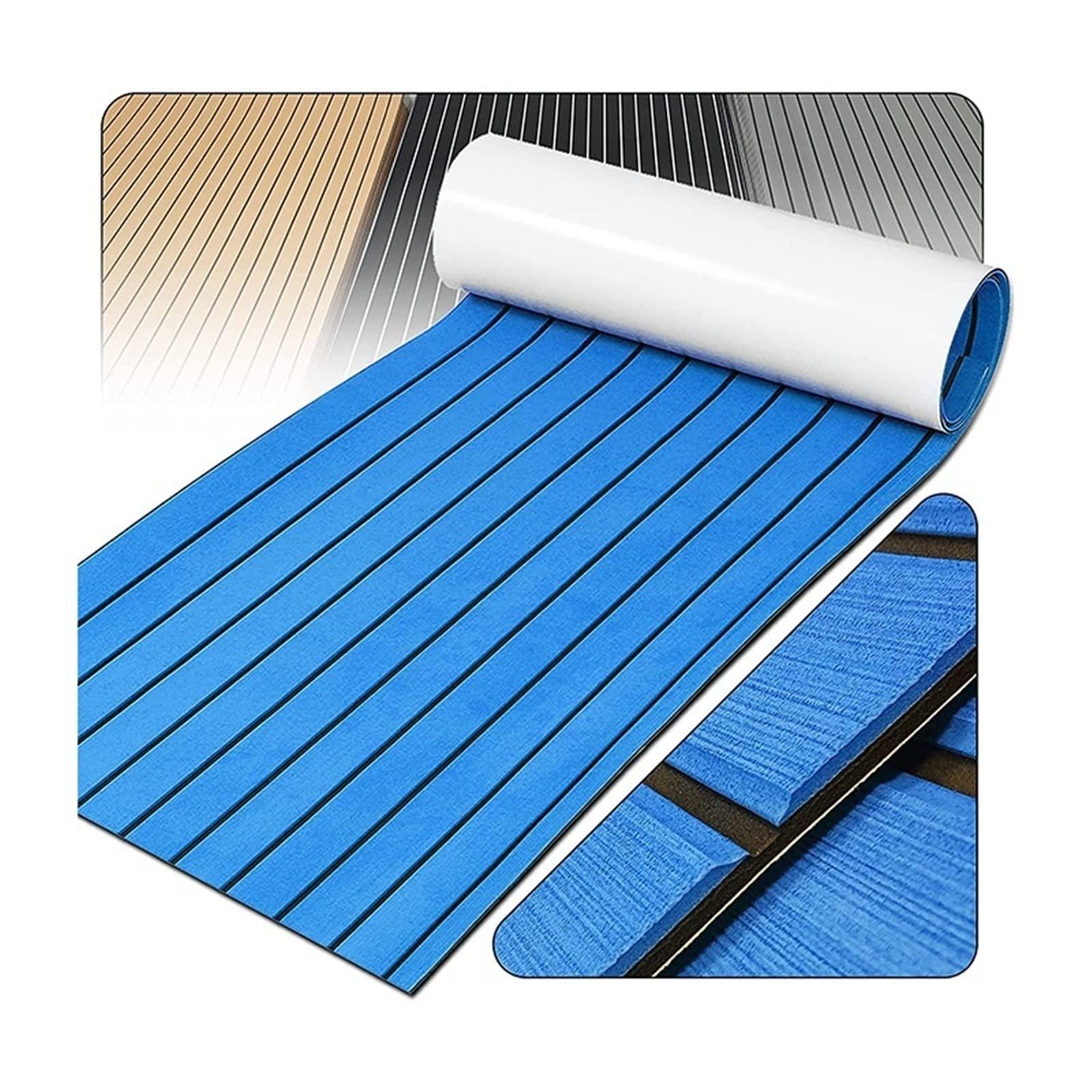 WKXTECZT WKXTECZT Boat Flooring EVA Foam Boat Decking Marine Carpet Sea Deck Boat Flooring Sheet Self-Adhesive Marine Flooring for Fishing Boat Kayak Yacht RV Swimming,Blue,240cmX90cm