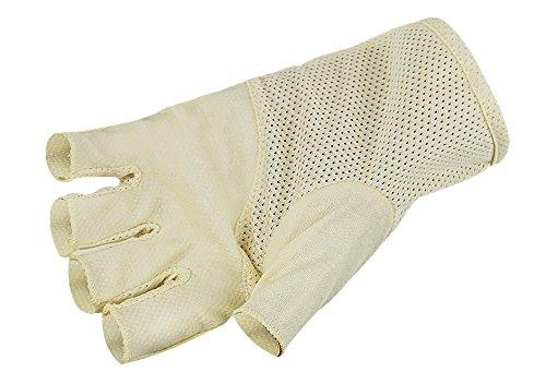 Ylucky Ylucky Lightweight Summer Fingerless Gloves Men Women UV Sun Protection Driving Cotton Gloves Nonslip Touchscreen Gloves