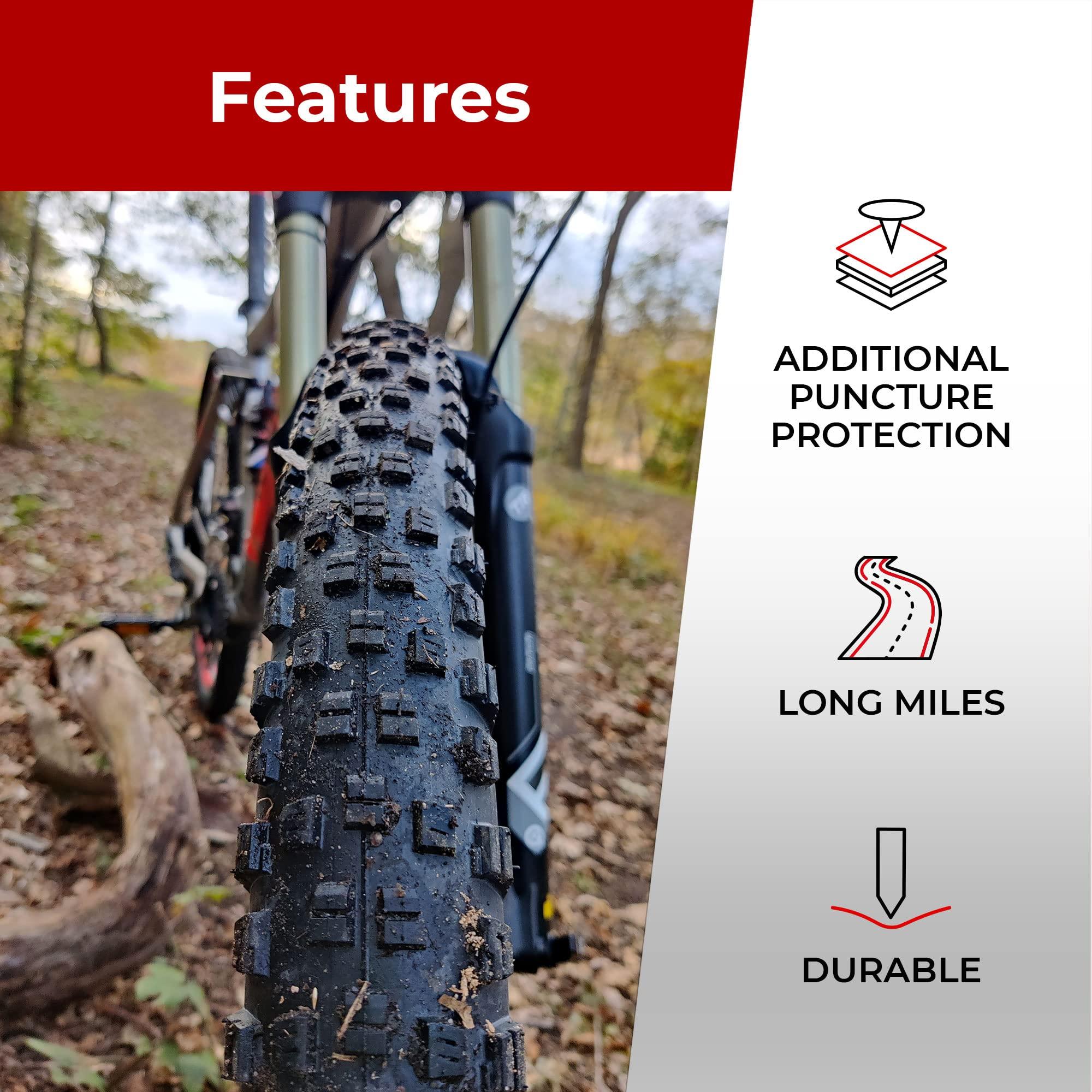 Fincci Fincci Maori Pair 27.5 x 2.35 Foldable Mountain Bike Tire 60-584 60 TPI with Nylon Protection for Mountain Enduro MTB Hybrid Bicycle - Pack of 2 27.5x2.35 Inch Tires
