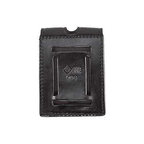 Aker Leather Aker Leather Products Double Magazine Pouch Aker Leather 510 Double Magazine Pouch, Plain.45 Double Stack, Hidden Snap, Black