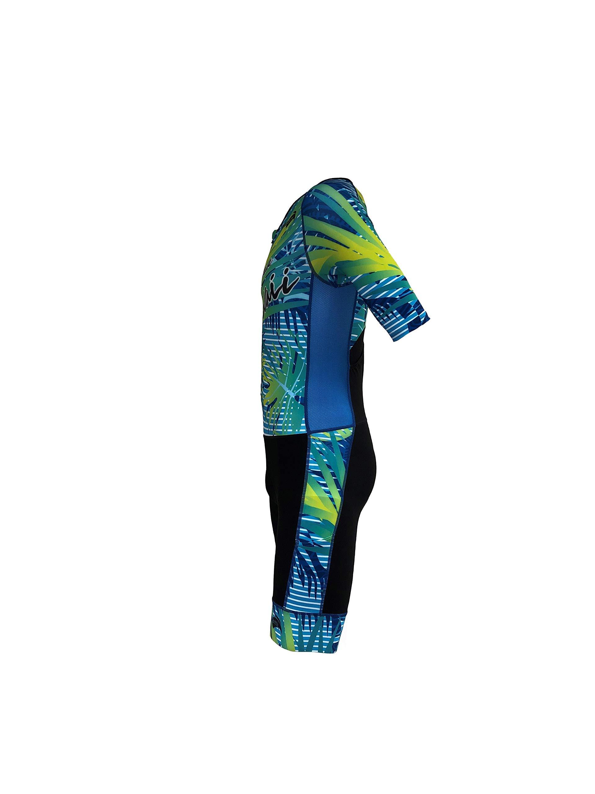 Kiwami Kiwami Prima 2 LD Aero Sleeved Trisuit - Tri Suits - Trisuits Triathlon Men - Sleeved Tri Suit - Kona Edition (Small)