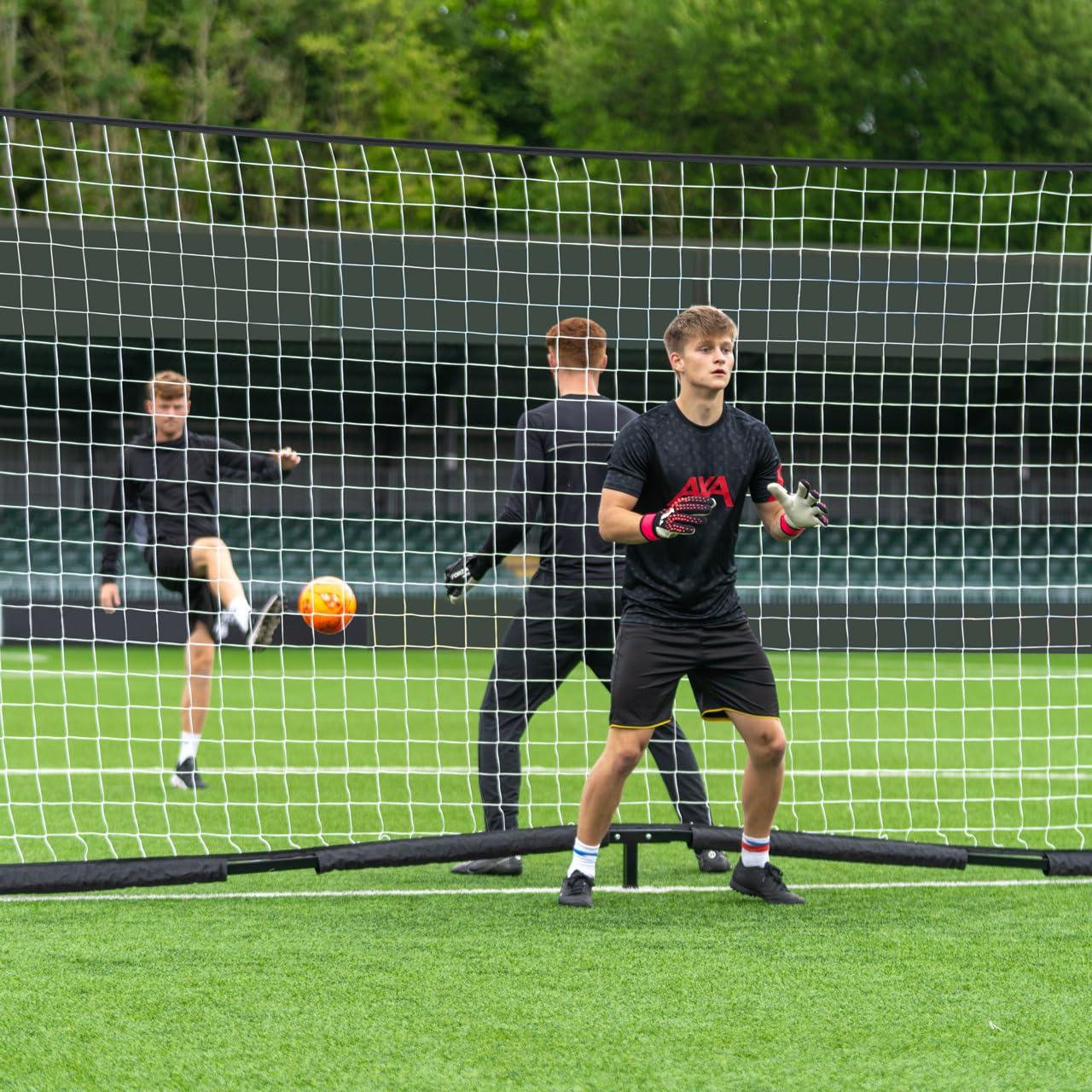FORZA FORZA Proflex Flat Soccer Goal [4 Size Options] Portable Soccer Goal Net | Pop Up and Play in Minutes! Optional Base Weights Included (Without Weights, 24ft x 8ft)