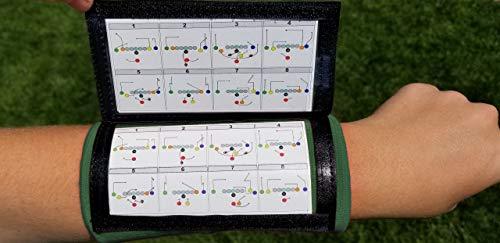 Wristband Interactive Wristband Interactive Y23 - Football Wristbands - Wrist Coach - QB Wristband - Football Play Wristbands - Playbook Wristband - (Green, 5 Pack)