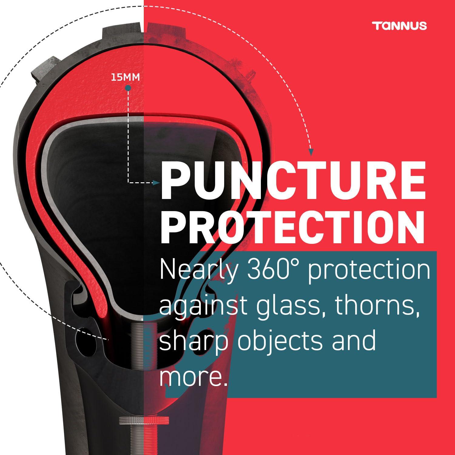 Tannus Tannus Armour Tire Insert, No Flat Bicycle Tire Insert, Puncture Proof Bike Tube Protector, Stops Flats from Thorns and Goatheads (29\" x 2.6-3.0\")