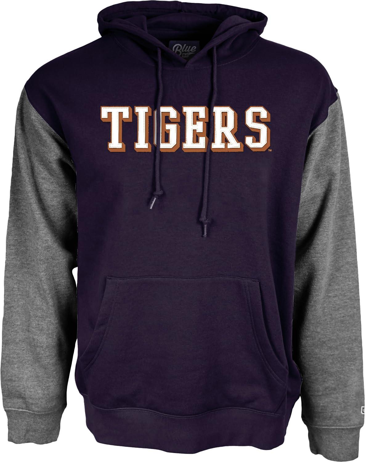 Blue 84 Blue 84 Standard NCAA Officially Licensed Colorblock Hooded Sweatshirt Applique, Team Color, X-Large