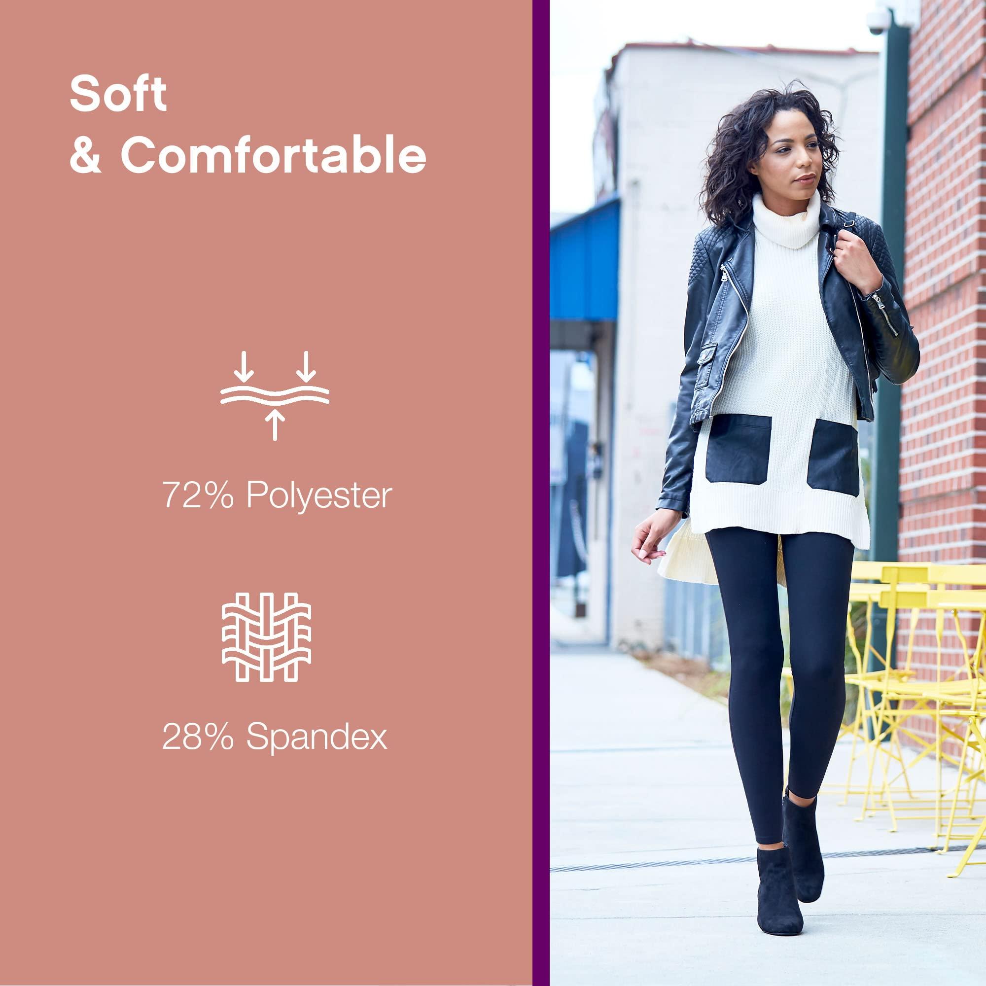 No Nonsense No Nonsense Women's ExpanTech Blackout Legging, Black, Small-Medium