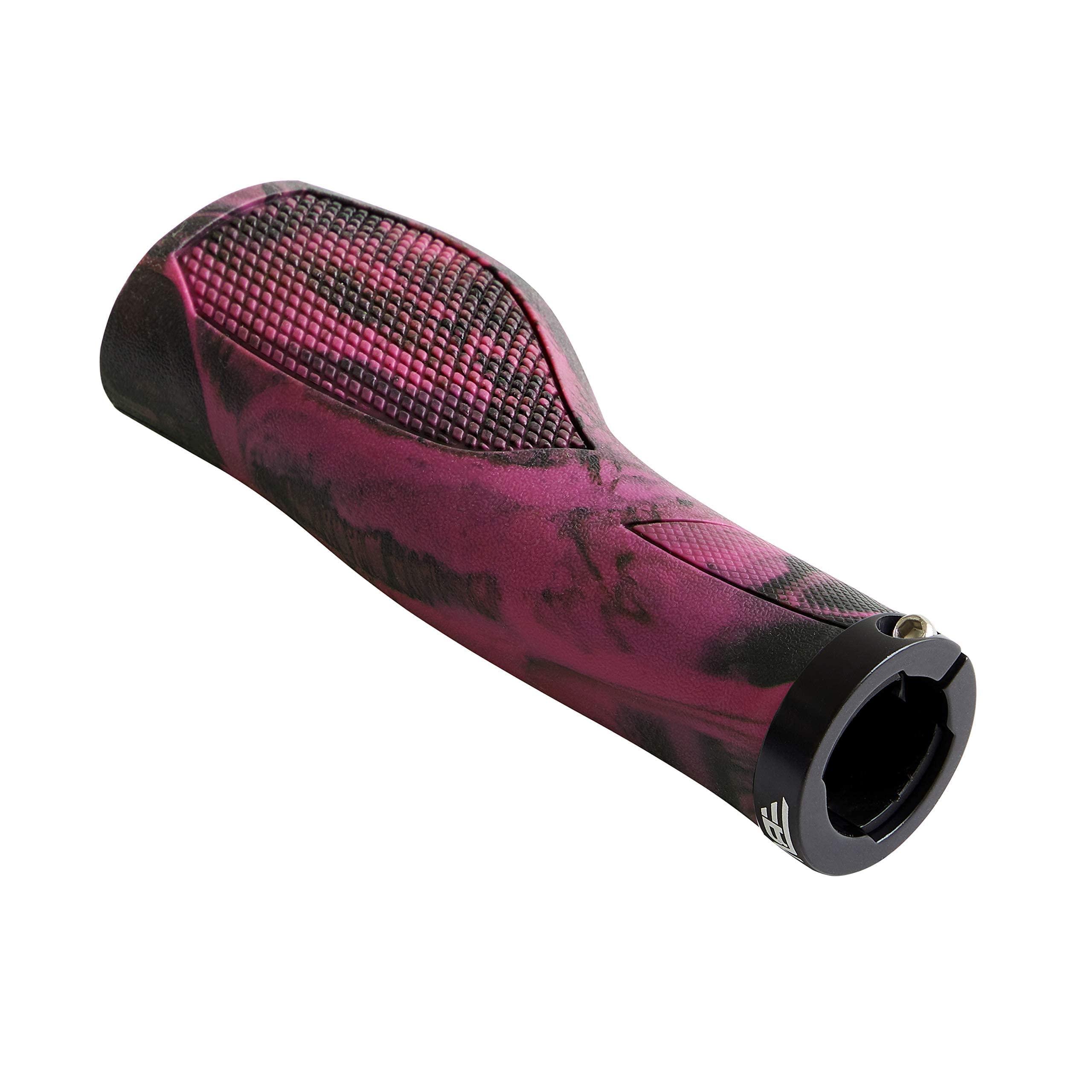 BW USA BW USA Ergo-Lock 2.0 Grips Dual Lock-On MTB Bike Handlebar Grips - Pink/Black