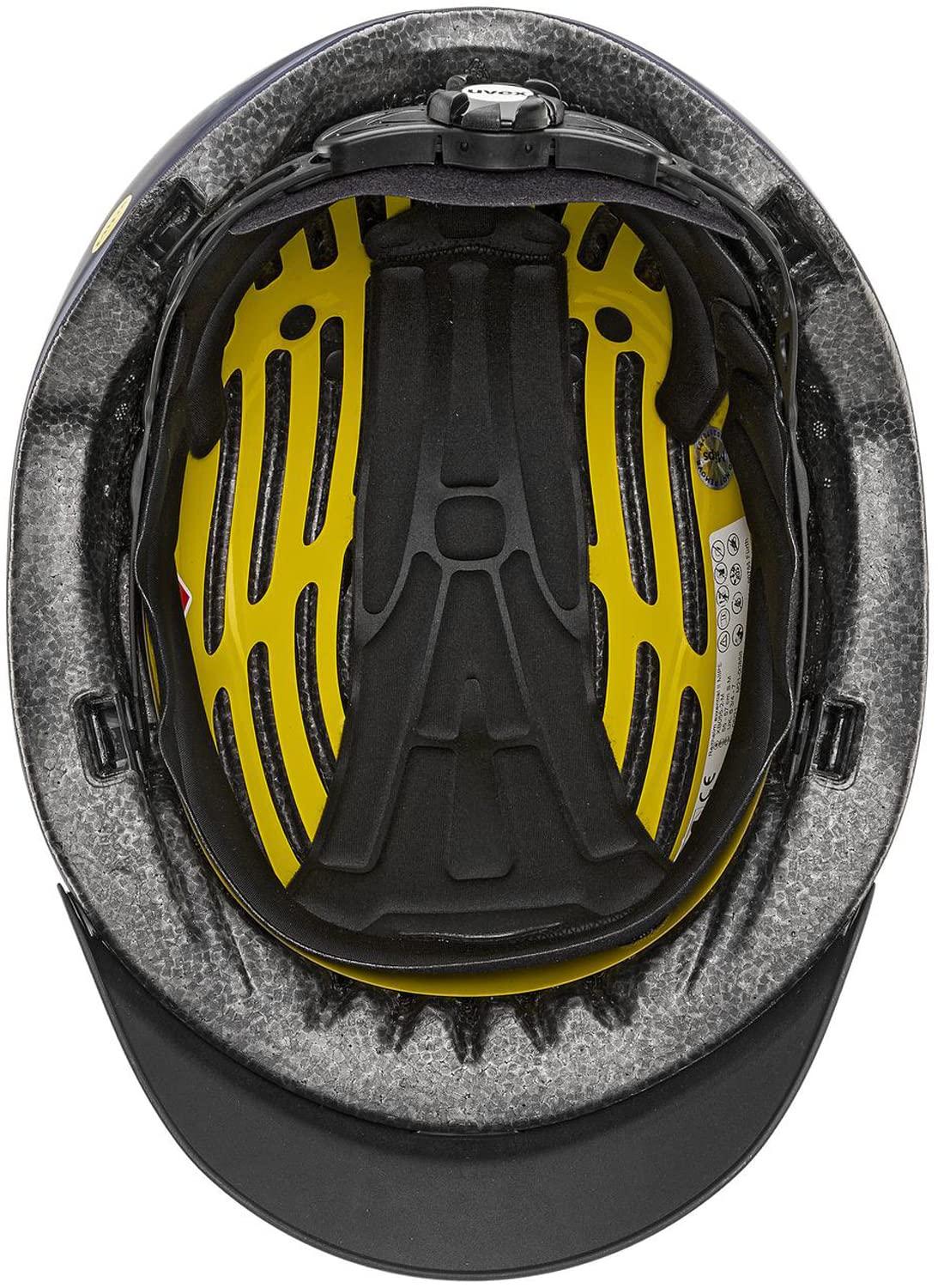 uvex sports uvex exxential II MIPS Horse Riding Helmet for Women & Men, Navy mat, S-M - Adjustable Helmet with Integrated MIPS System