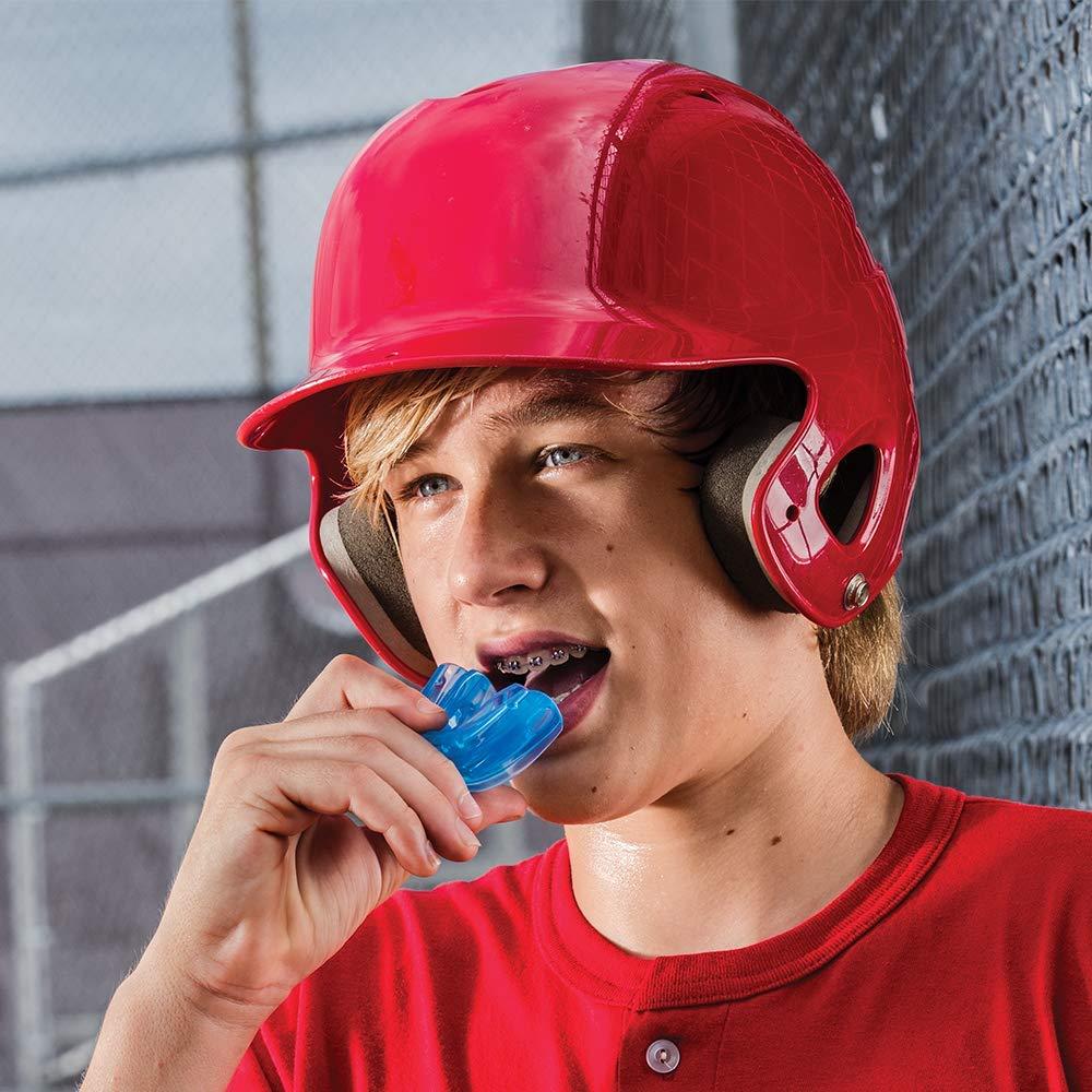 Under Armour Under Armour Mouth Guard for Braces, Sports Mouthguard for Football, Lacrosse, Hockey, Basketball, Strapless, Youth & Adult , Youth,
