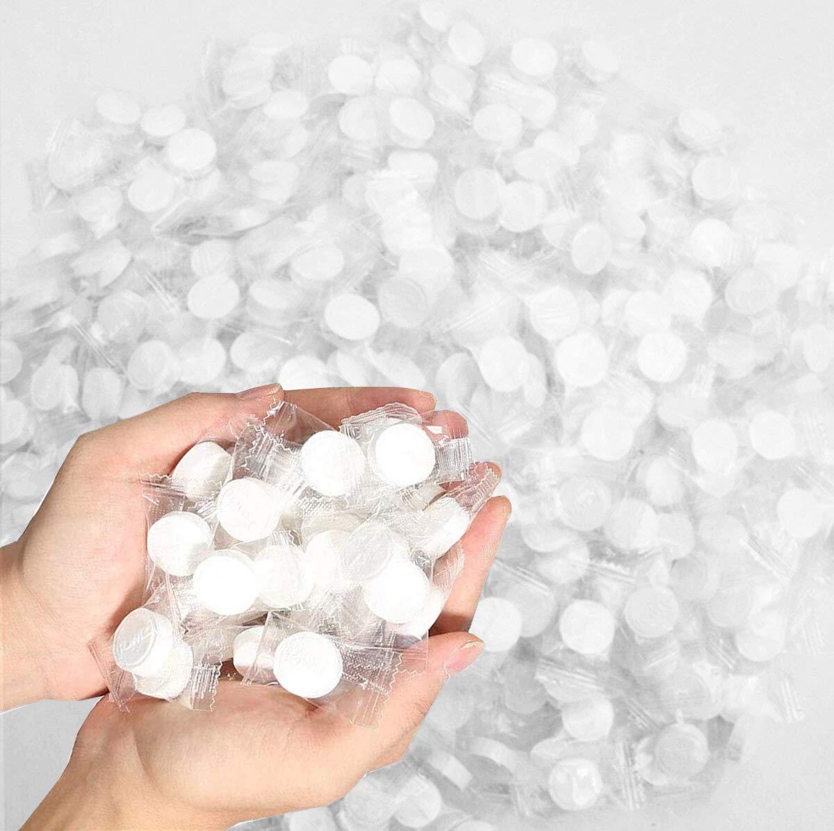 Swity Home Swity Home 200 Pack Compressed Towel Coin Tissues Portable Wipe Napkin Paper Tablets Non-Woven Disposable Compressed Cotton Coin Tissue Towel Home Hand Wipes for Travel Camping Outdoor Sports