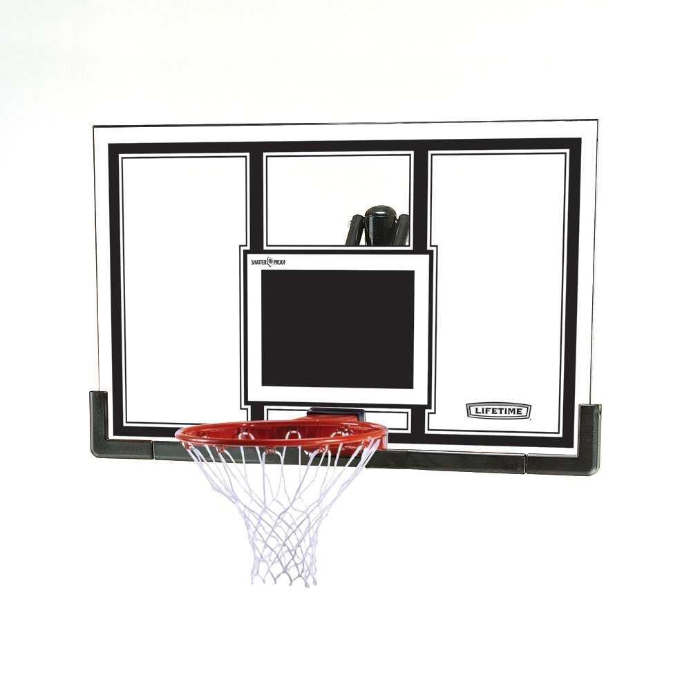 Lifetime Lifetime 71526 Backboard and Rim Competition Combo Black/Orng, 54-Inch & Spalding Street Outdoor Basketball 29.5"