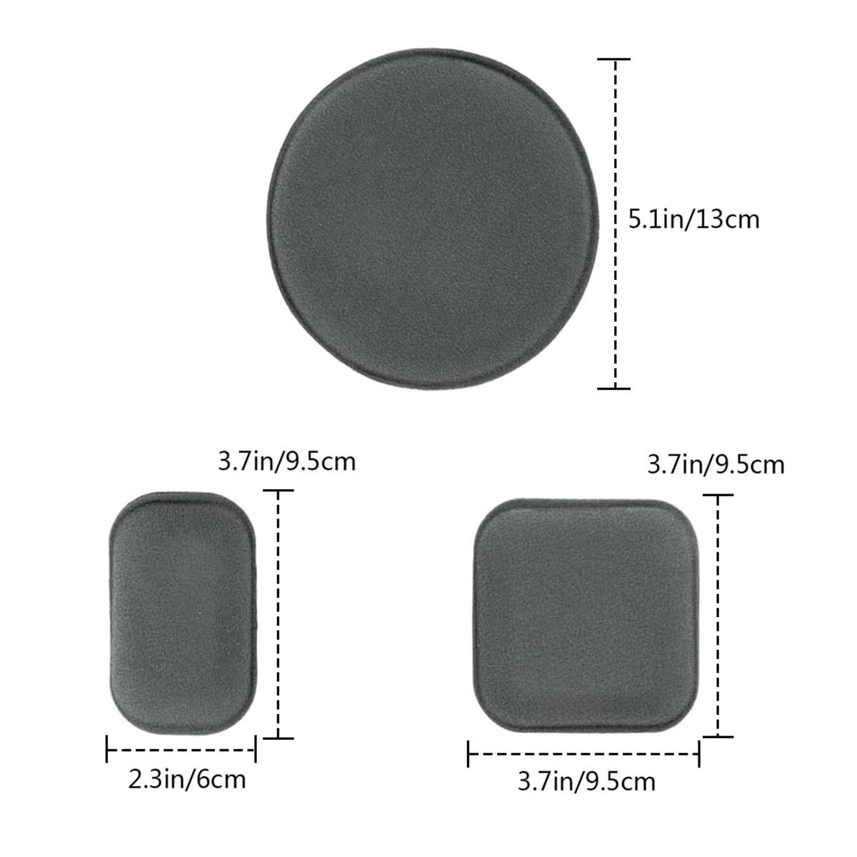 Yzpacc Universal Airsoft Helmet Pads, Tactical Helmet Replacement Foam Padding Kits Bicycle Accessories Mats for Fast Mich CS ACH FMA USMC PASGT (38pcs Black + Gray)