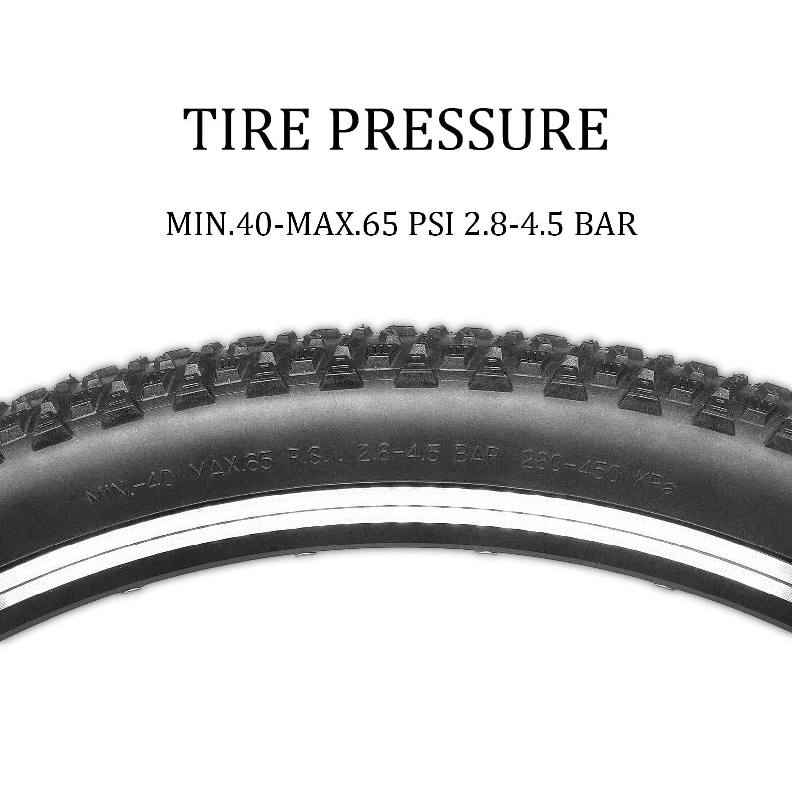 Hycline Hycline Bike Tire,27.5x2.125-Inch Folding Replacement Tire for MTB Mountain Bicycle-Black