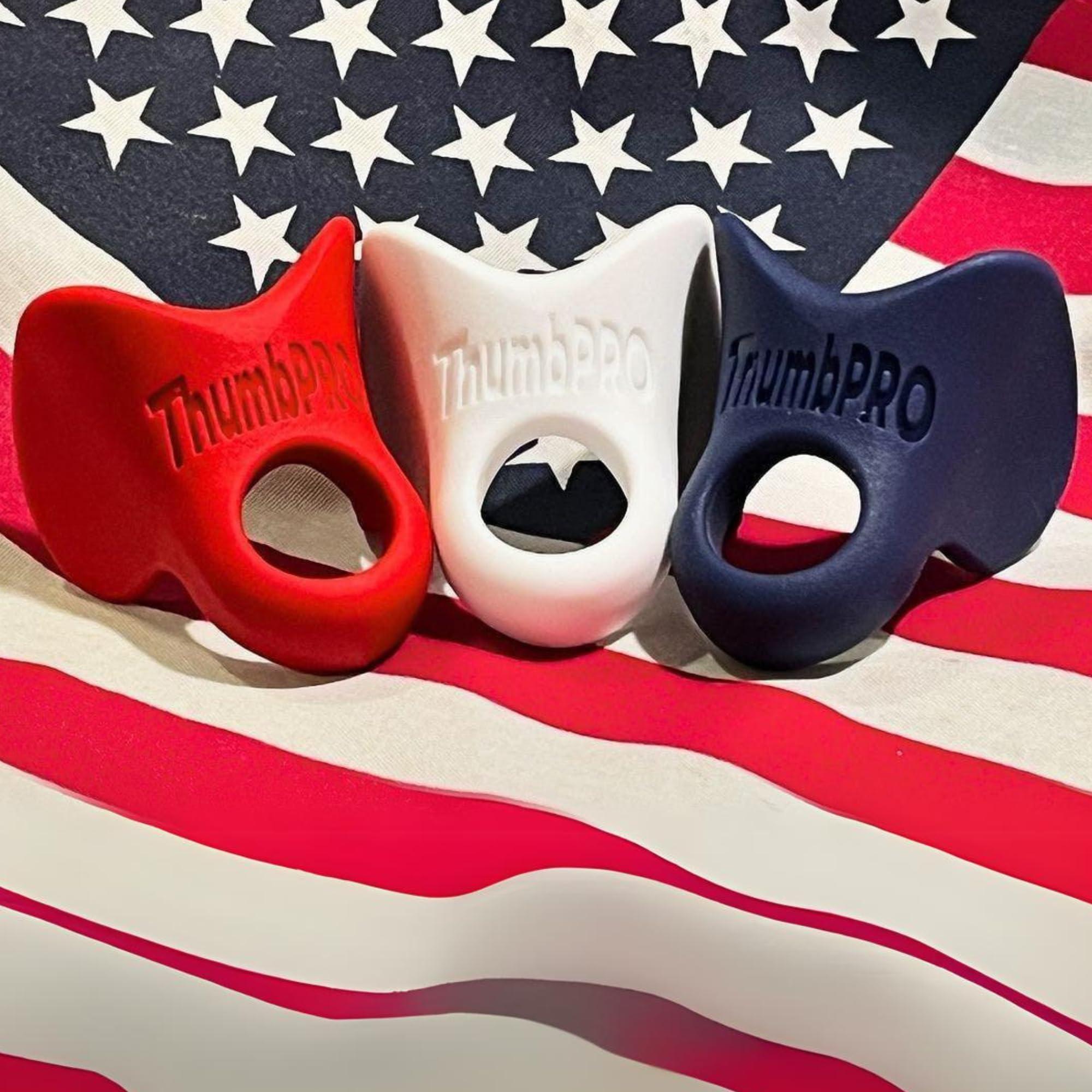 ThumbPRO ThumbPRO Baseball Thumb Guard - Batting Aid & Grip Enhancer - Reduces Sting, Improves Swing - for Baseball & Softball - All Levels, Left/Right Hand - 3 Sizes (Rally Red, Large)