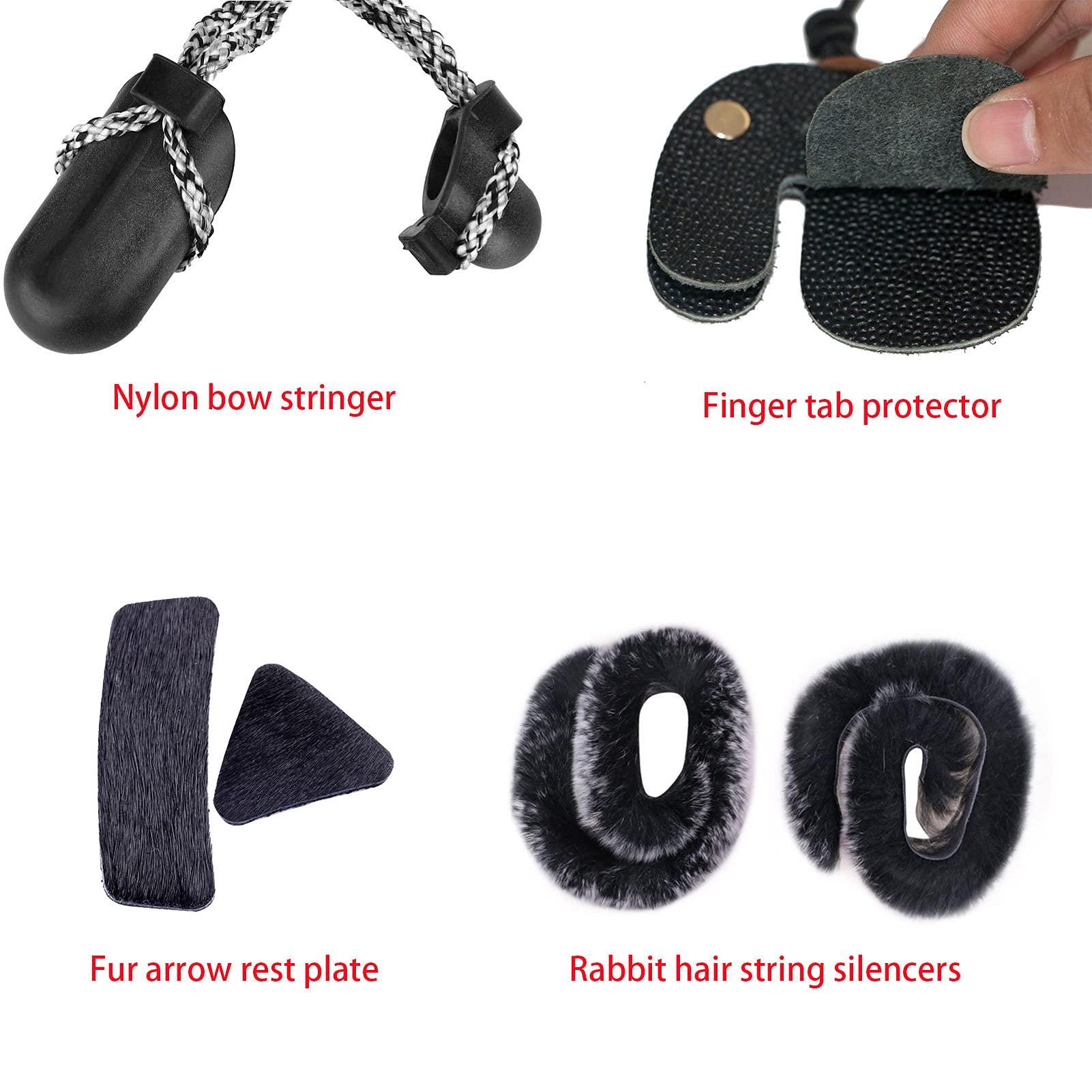 OBTOUTDOOR OBTOUTDOOR Archery Longbow 60 inch 25lbs-60lbs Left Hand Traditional Hunting Takedown Bows for Target Shooting Practice (25LBS)