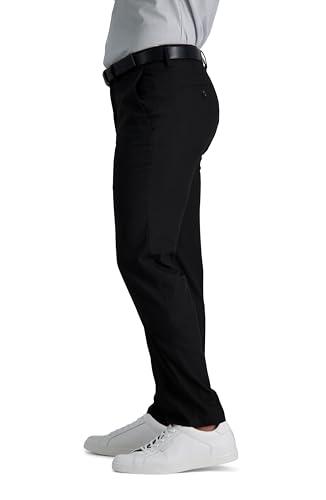 Kenneth Cole Reaction Kenneth Cole Reaction Men's Slim Fit Solid Performance Dress Pant, Black, 36W x 32L
