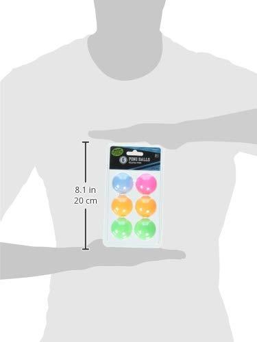 amscan Vibrant Neon Pong Balls - 1.5\" (Pack of 6) - Premium Quality & Durable Material | Ideal for Party Games & Sports