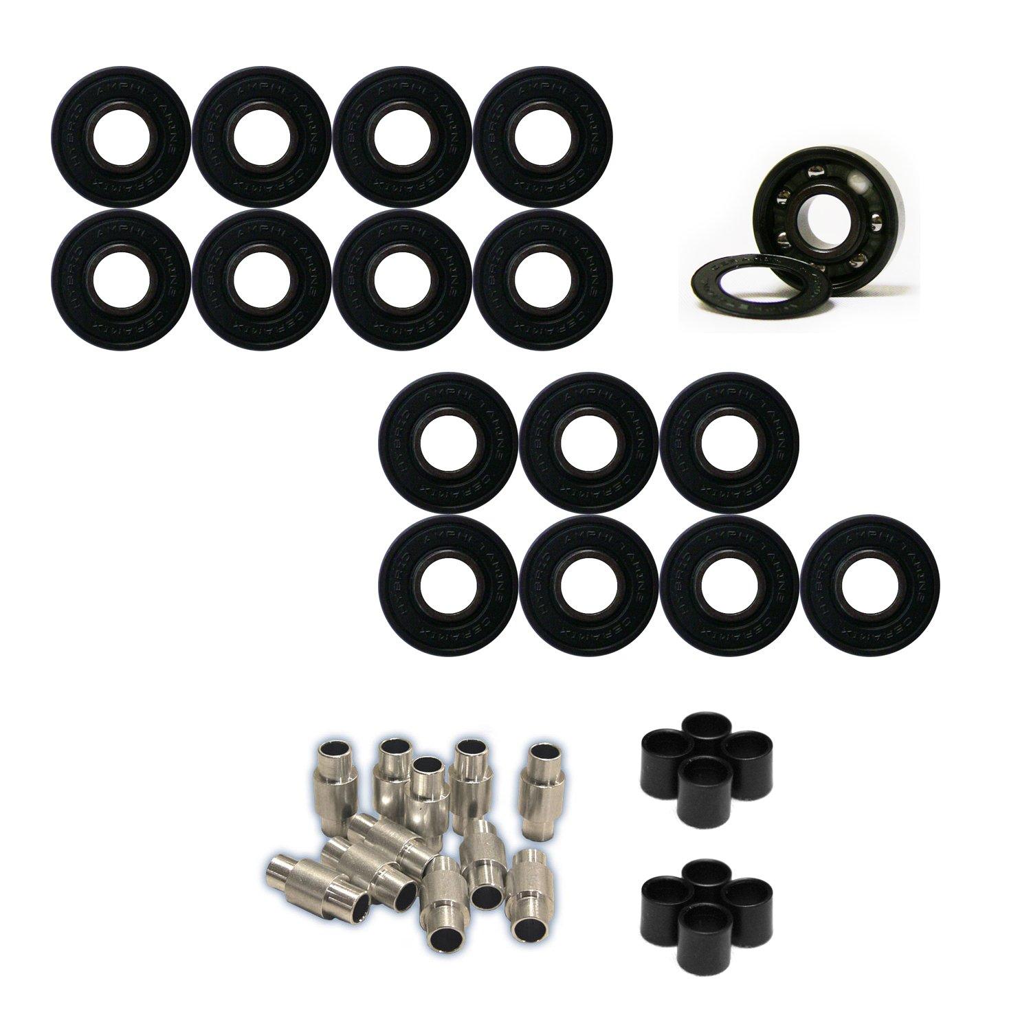 Labeda Labeda Shooter Inline Roller Hockey Wheels with Hybrid Ceramic Bearings 68mm/76mm Hilo