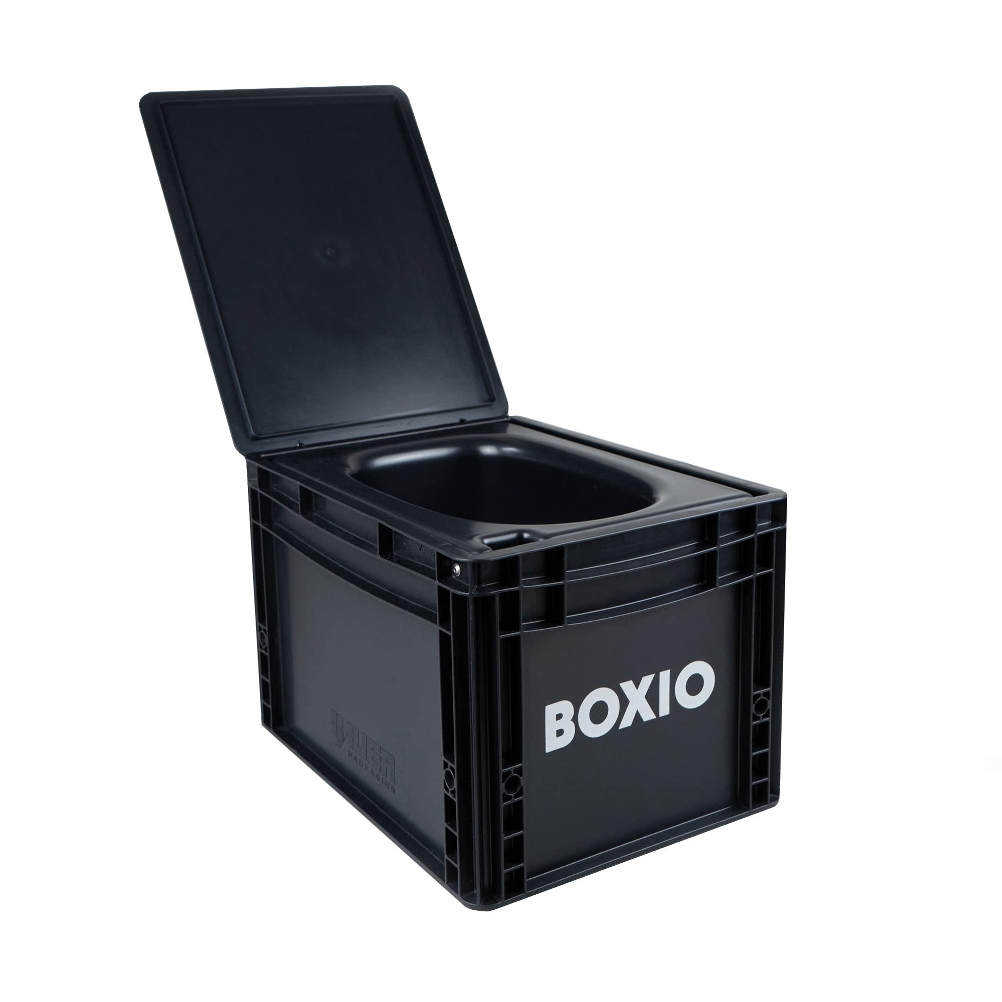 BOXIO BOXIO Portable Toilet - Convenient Camping Toilet! Compact, Safe, and Personal Composting Toilet with Convenient Disposal for Camping, RVing, Boating, Road Trips and Other Recreational Activities