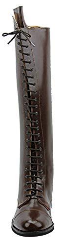 Hispar Hispar Mens Man Florance Field Horse Riding Boots Stylish Fashion Equestrian - Brown 9.5 Slim Calf