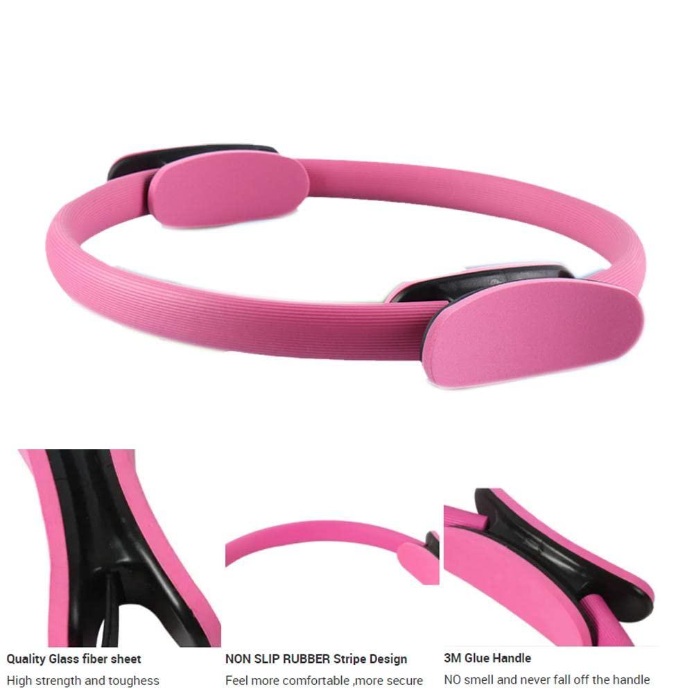 Generic Pilates Ring Circle Yoga Ring,Pilates Equipment for Toning Thighs Abs and Legs,Exercise Rings Workout Rings Fitness Ring