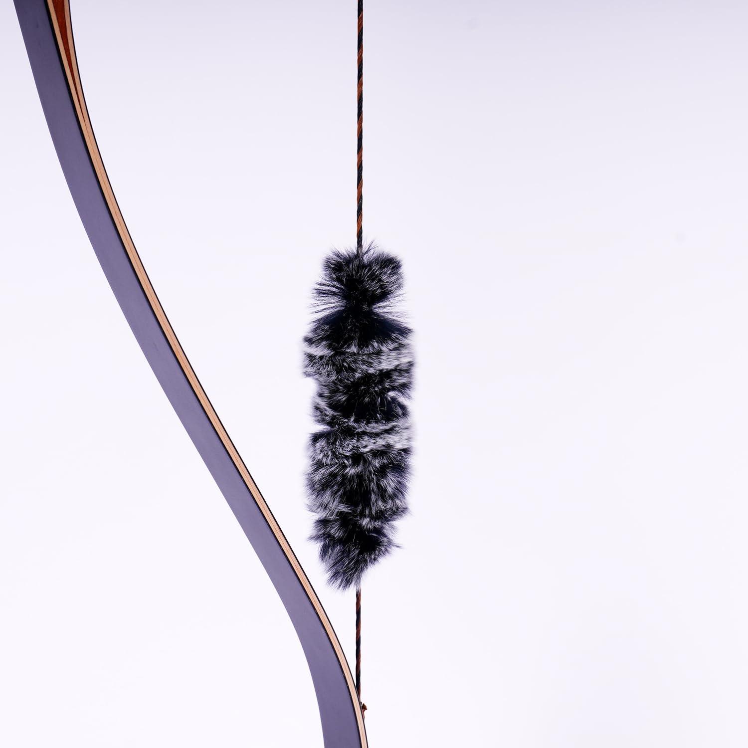 sanlida Sanlida Archery 60" Royal X8 One-Piece Bow Traditional Wooden Hunting Bow Handmade Hunting Bow and Arrows Kit for Adults & Traditional Archers, RH Only (35lbs, Dark Wood)