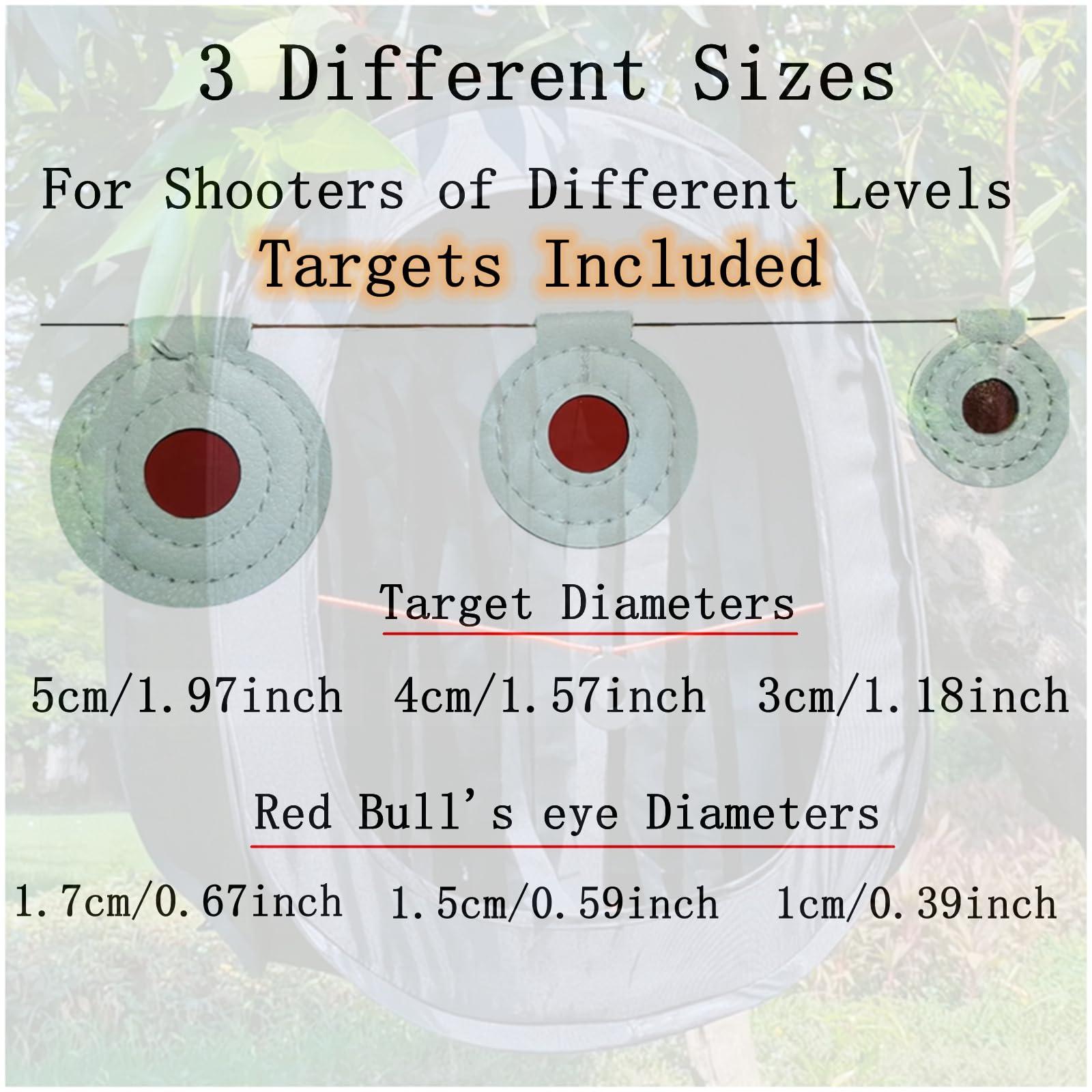 Wingswinmax Wingswinmax Foldable Airsoft Target Tent Trap Slingshot BB Trap Net Auto Pop-up Shooting Target Tent BB Target Holder Case Thicker Material-Black