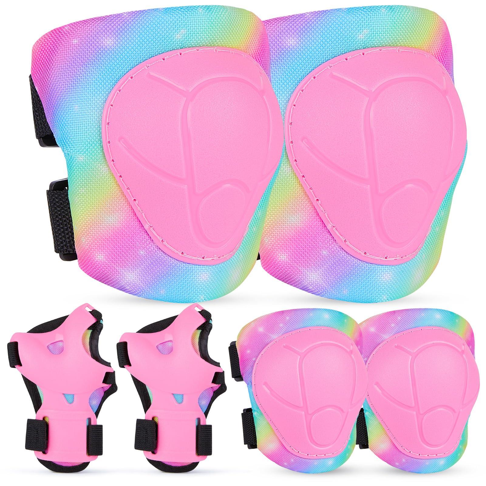 Lemmeko Lemmeko Knee Pads for Kids, Adjustable Kids Knee Pads and Elbow Pads Set for Boys Girls 3-8-13 Years, Toddler Knee Pads and Elbow Pads Set for Skating Roller Skate Scooter Cycling