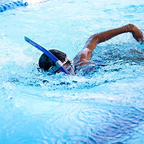 Kraken Aquatics Kraken Aquatics Swim Snorkel for Lap Swimming, Swimmers Training and Pool Therapy Equipment | Quality Adult Center Mount Snorkel with Comfortable Silicone Mouthpiece and One-Way Purge Valve | Blue
