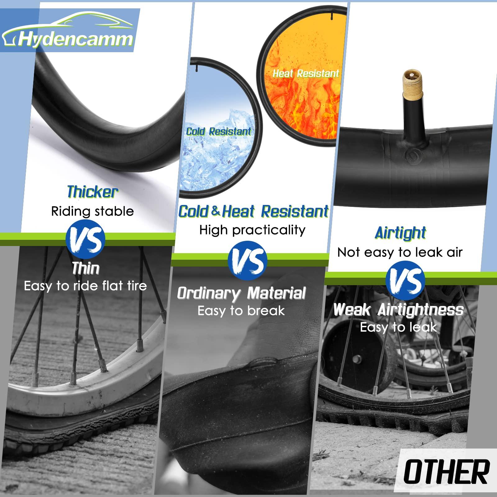 Hydencamm 2 Pack 20" x1.75/1.95/2.10/2.125 Bicycle Tube with 2 Tire Levers, 20" Bicycle Tube with 32mm Schrader Valve, Butyl Rubber Inner Tube 20 x 1.95 for Road/Kids/Gravel Bikes by Hydencamm (2 of One Size)