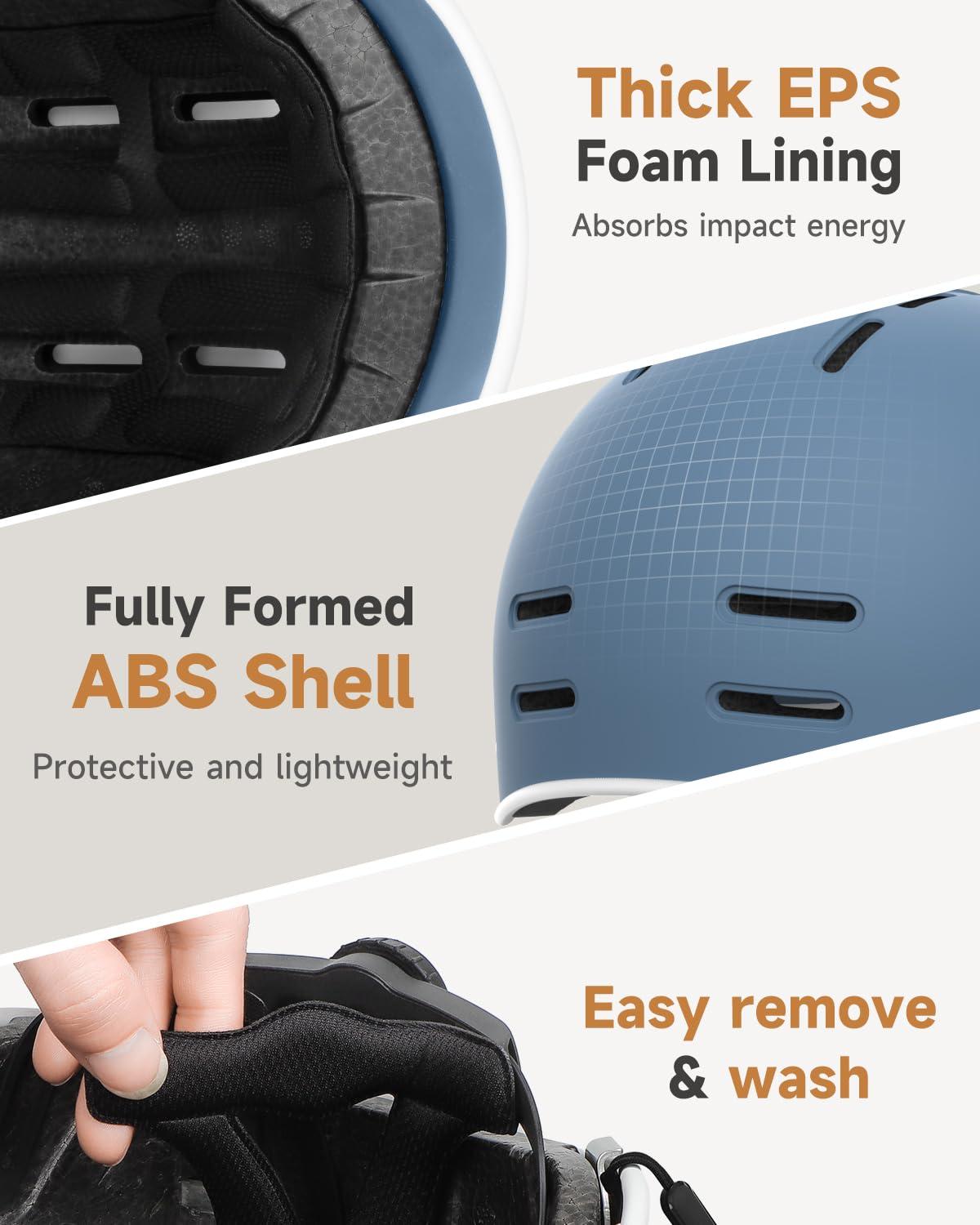 findway Findway Pro Bike Helmet for Adults,Adjustable Cycling Helmet for Men & Women [Safety Certified] Bicycle Helmet for Commuting, Road Biking, Skating with Adjustable Dial