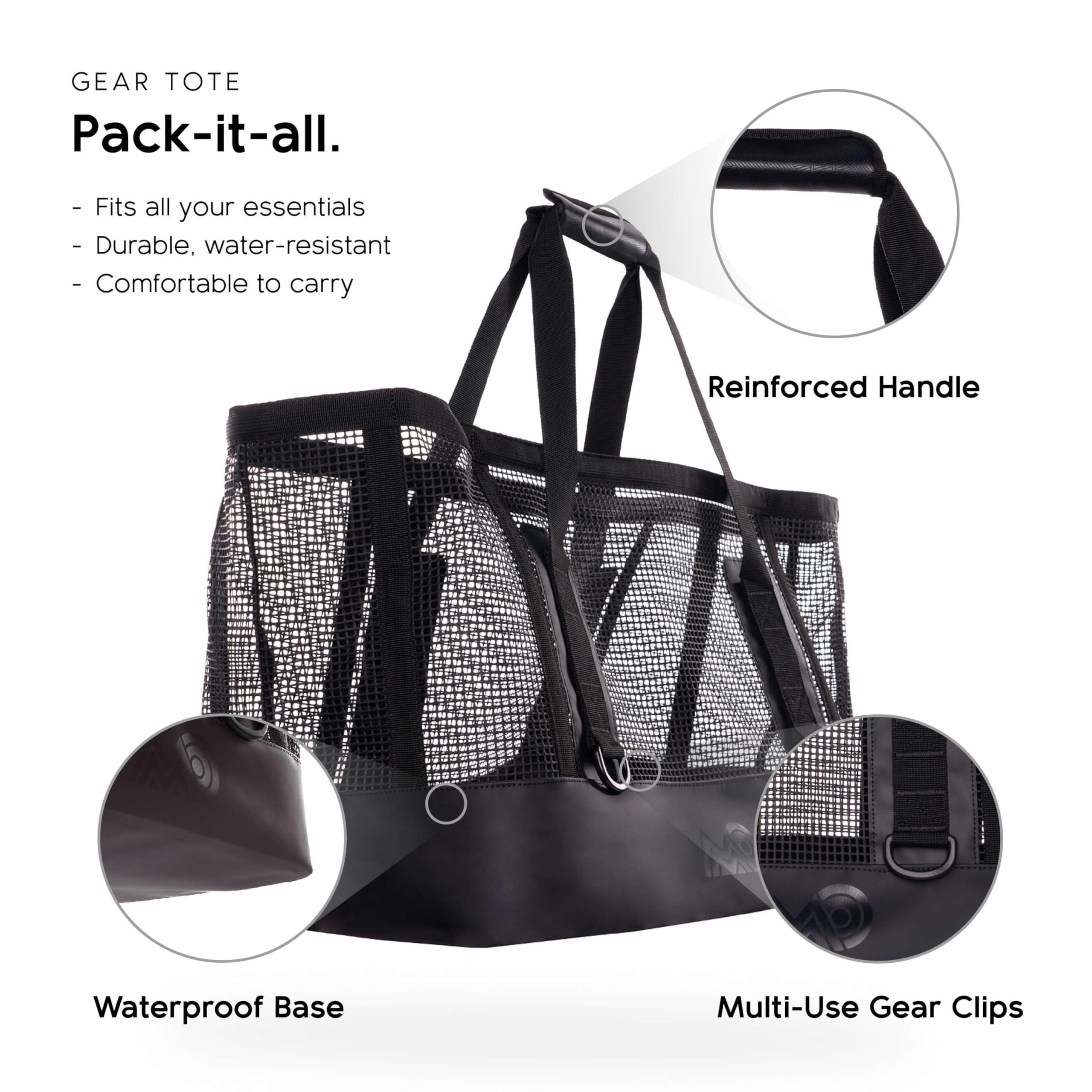 MISSION MISSION Boat Gear CASSI Waterproof Marine Storage Bags and Outdoor Tote (70 Liter, Black)