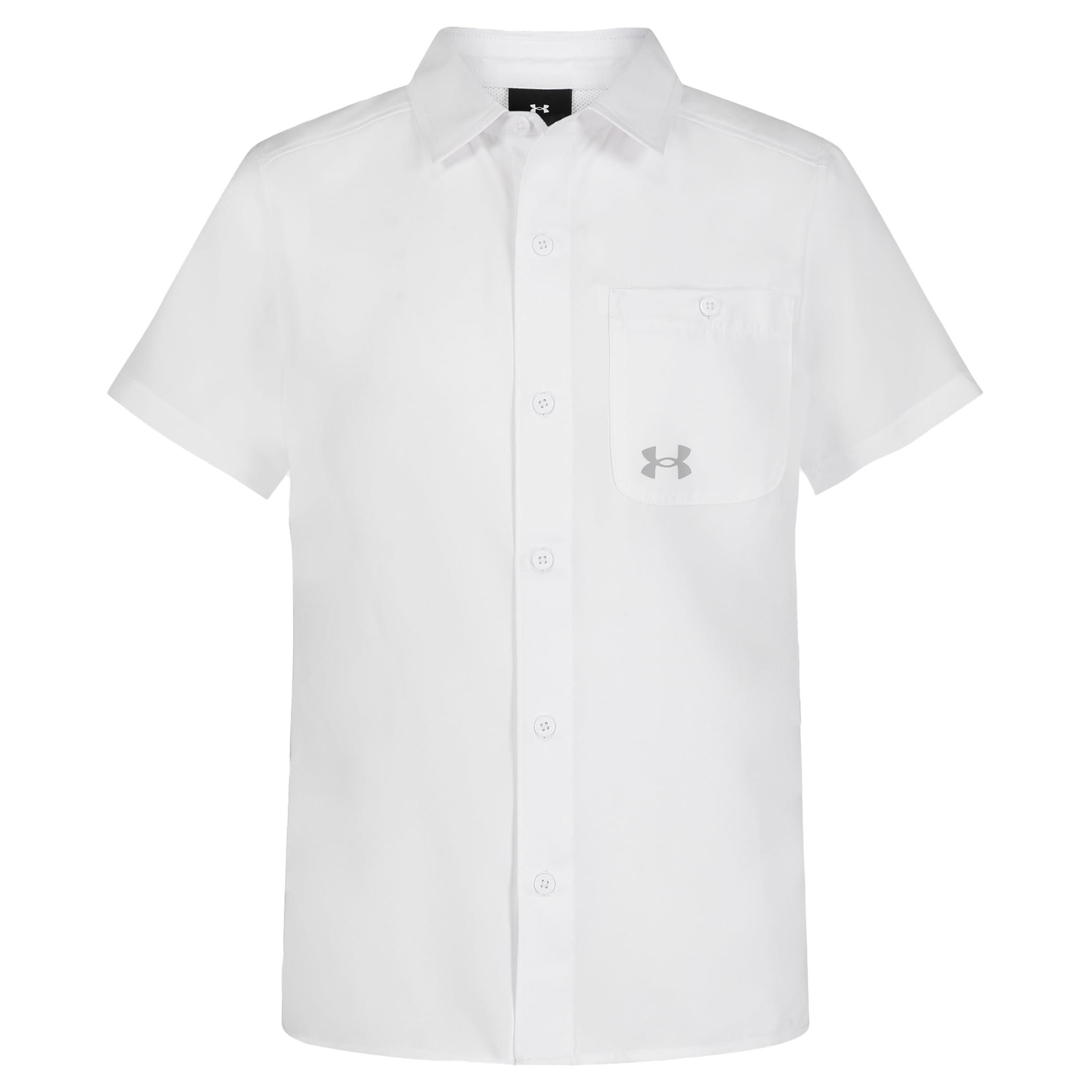 Under Armour Under Armour Drift Tide Fish Shirt, White - Stretch, YM