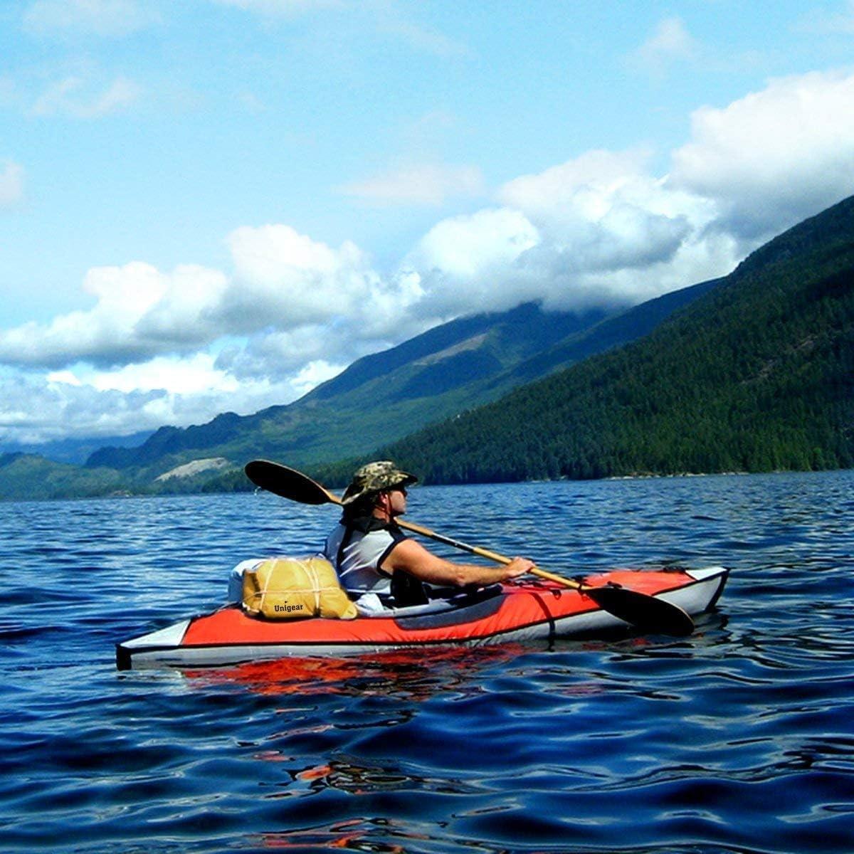 Unigear Unigear Dry Bag Waterproof, Floating and Lightweight Bags for Kayaking, Boating, Fishing, Swimming and Camping with Waterproof Phone Case (Pale Yellow, 2L)