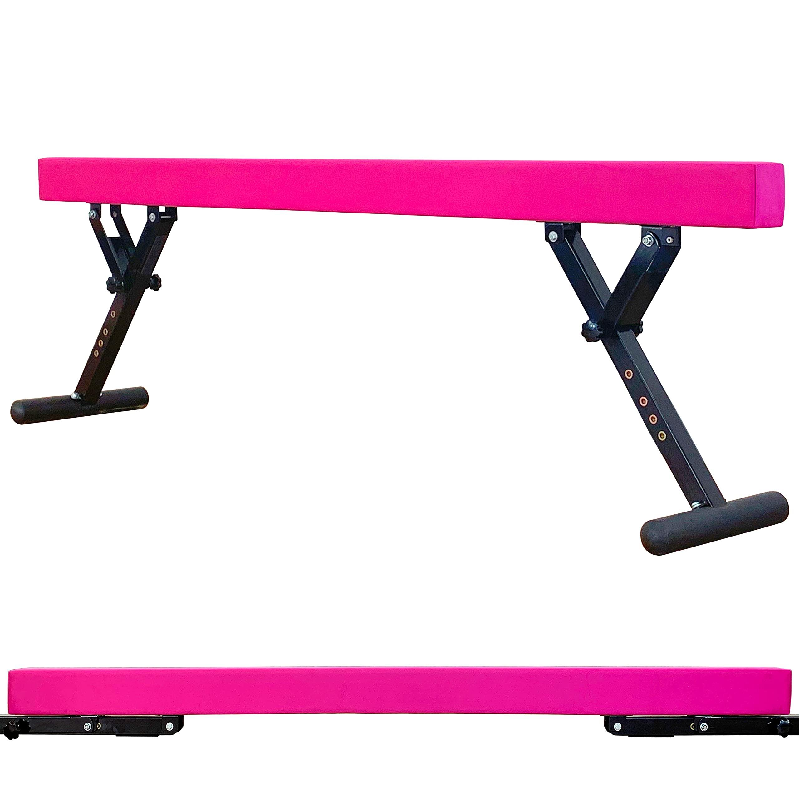 MARFULA MARFULA Adjustable Balance Beam 8 ft Gymnastic Beam adjustable height for Kids and Teenage of all gymnastic levels, Gymnastic Training Beam Gymnastic Equipment for athlete Home and Gym Club Use