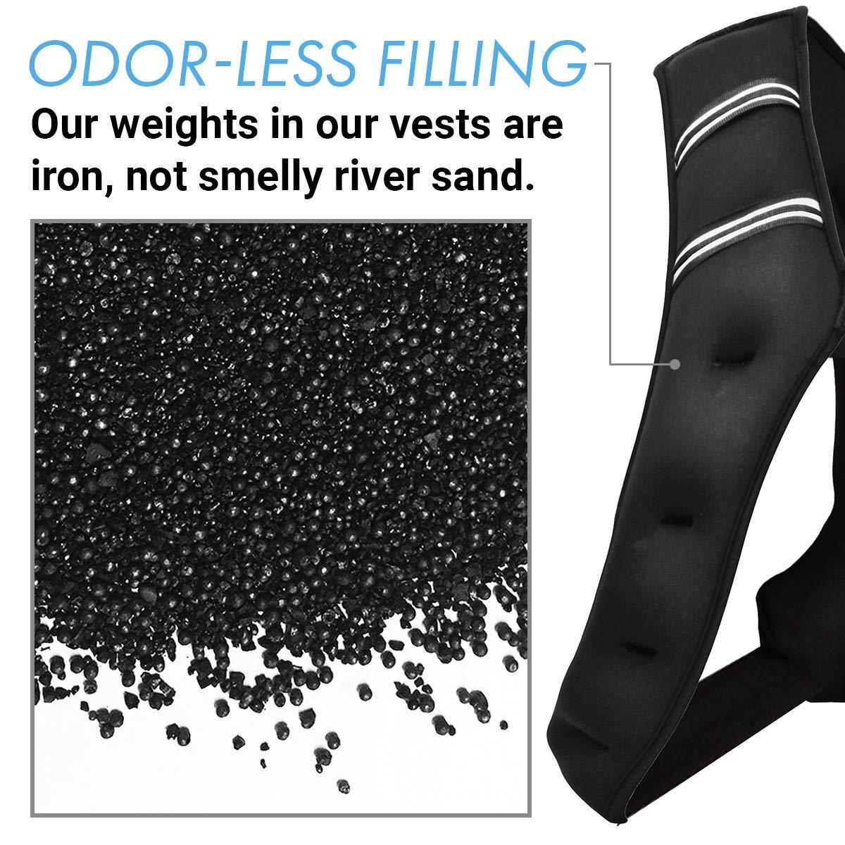 Aduro Sport Aduro Sport Weighted Vest Workout Equipment, 4lbs/6lbs/12lbs/20lbs/25lbs Body Weight Vest for Men, Women, Kids (6 Pounds (2.72 KG))