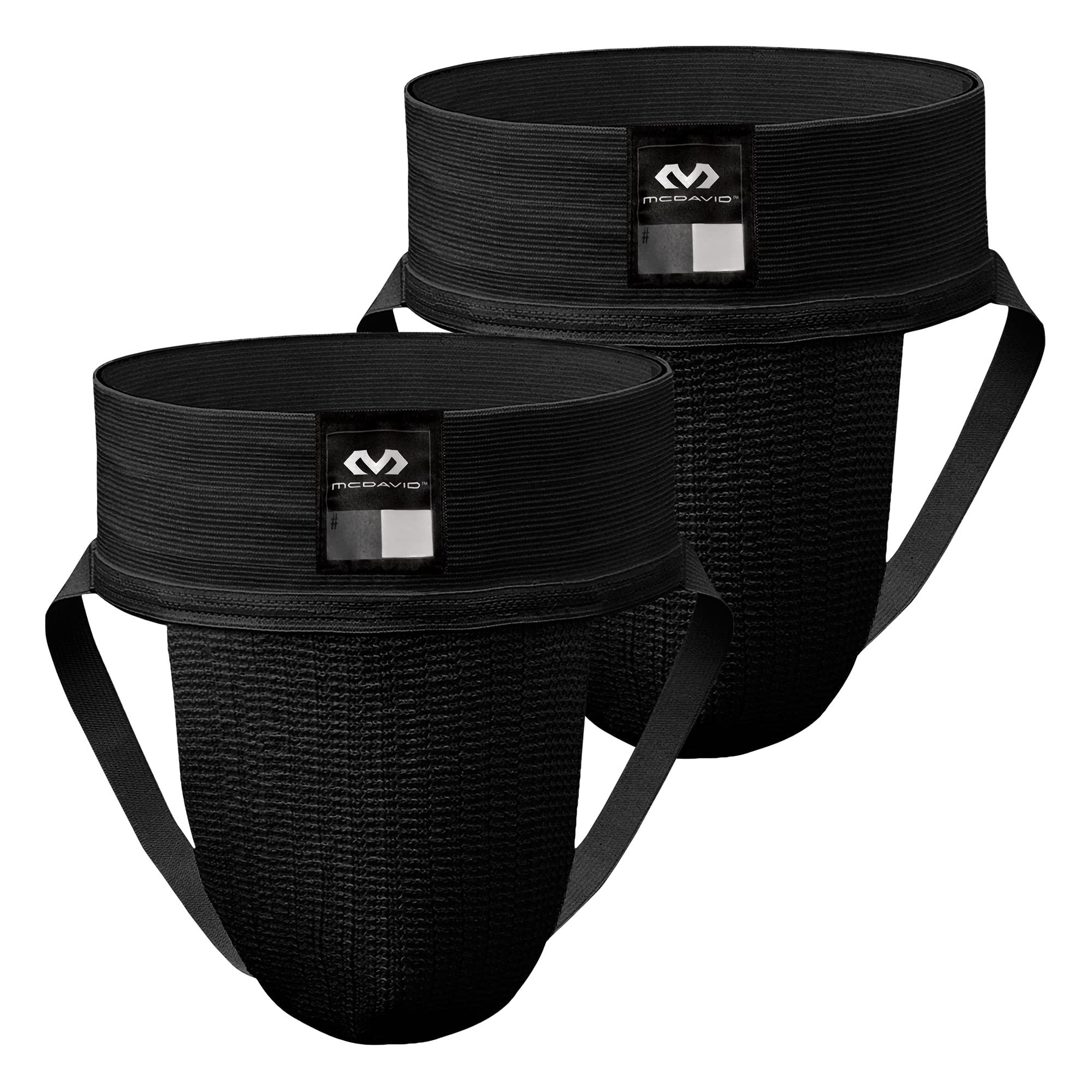 McDavid McDavid Athletic Jock Strap Adult Men\'s, Baseball Protection & More Sports, Black & White