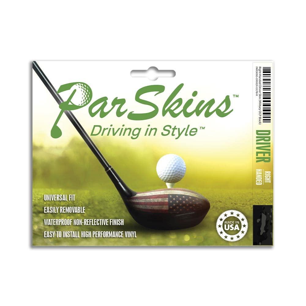 ParSkins ParSkins Driver Skin - Premium Vinyl Golf Head Wrap with Precut Piece - Easy to Install - Knife-Less Tape Included - Made in USA - Right Hand - Military OCP Black