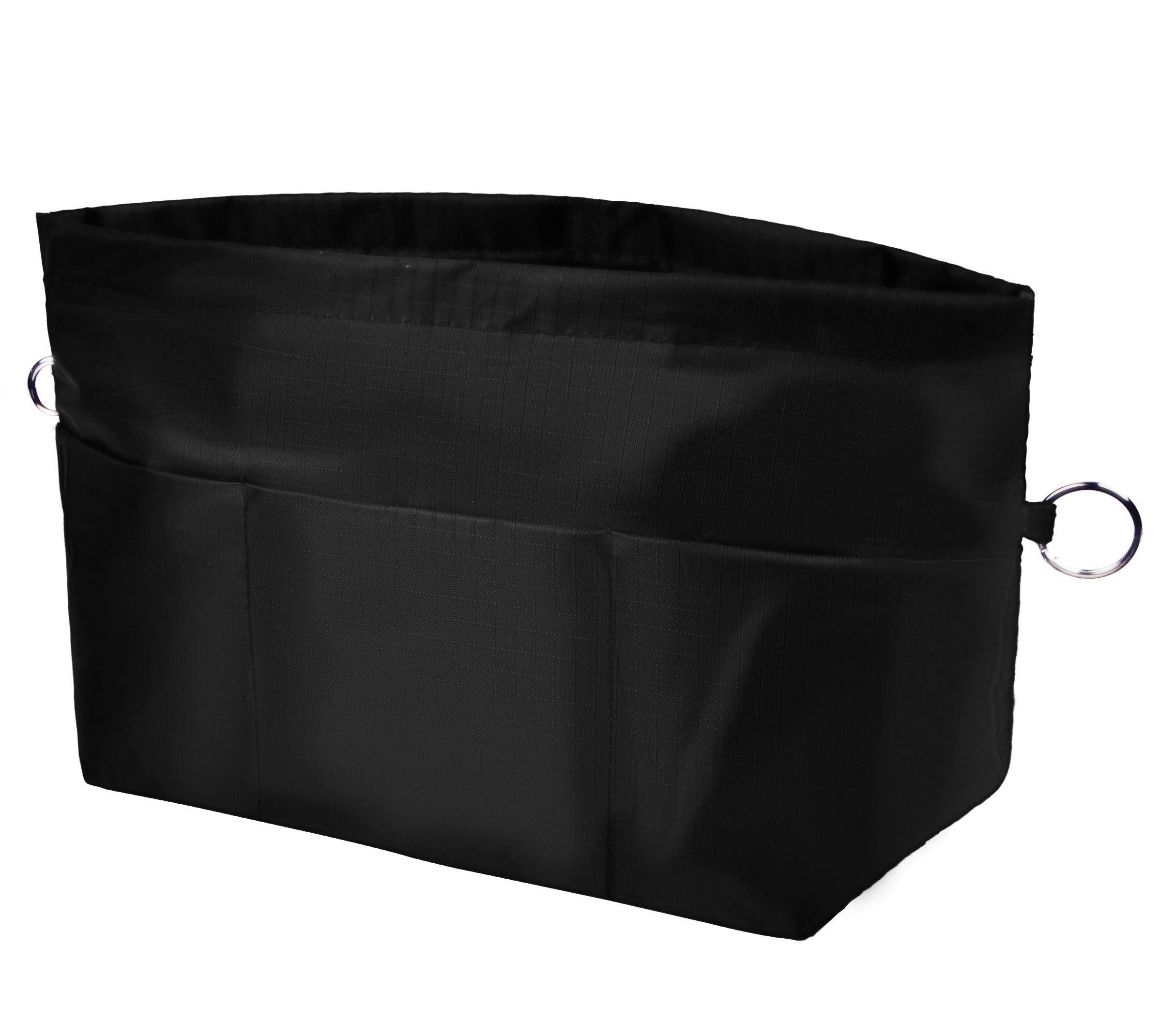 Vercord Vercord Purse Organizer Insert Bag Tote Handbags Pocketbook Inserts Organizers Zipper 11 Pockets Black Large