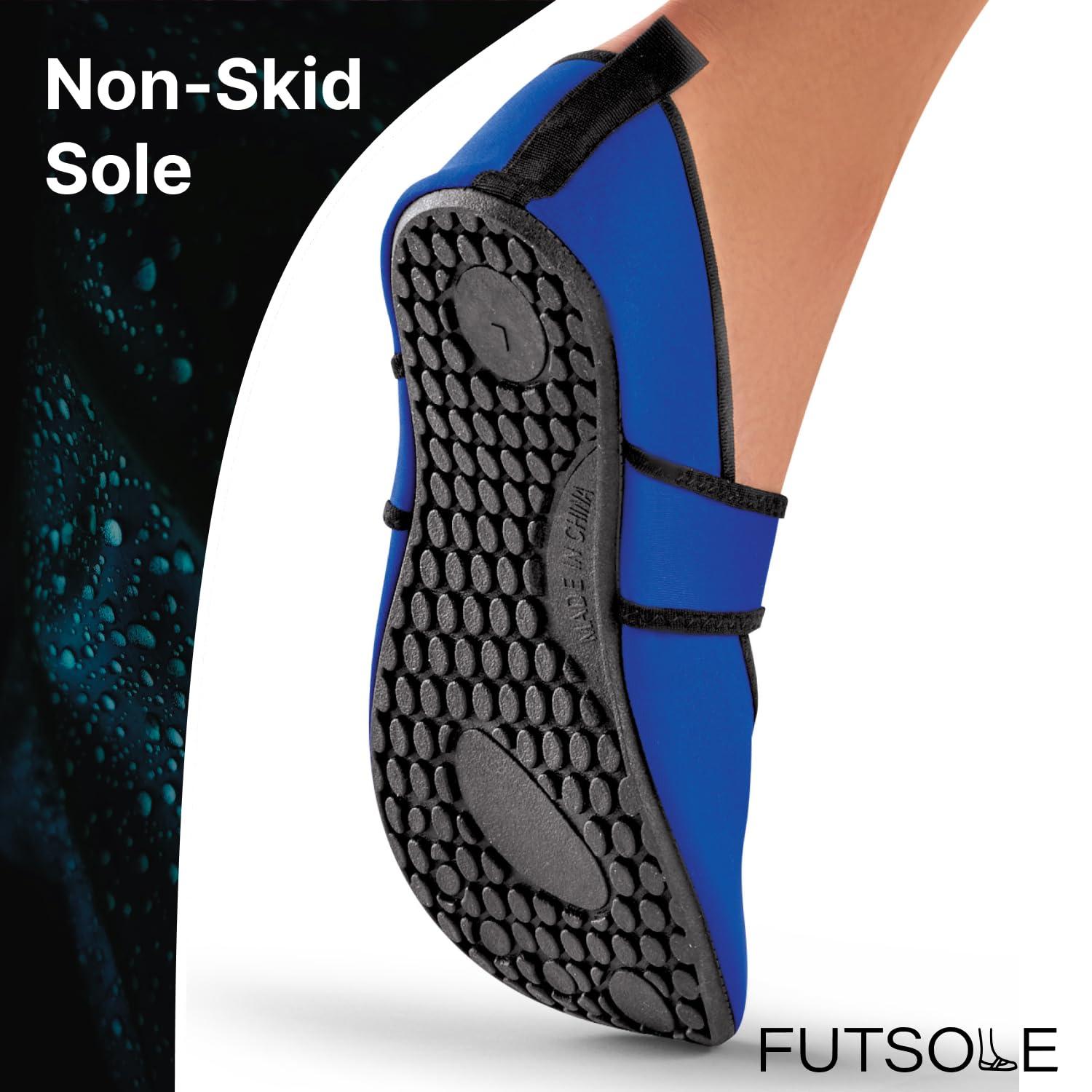 Nufoot Nufoot Futsole Women's Soft-Sided Shoes for Indoors/Outdoors, Foldable & Flexible Footwear for Sport, Exercise, Yoga or Travel, Dance Shoes, Cherry Blossom, Small