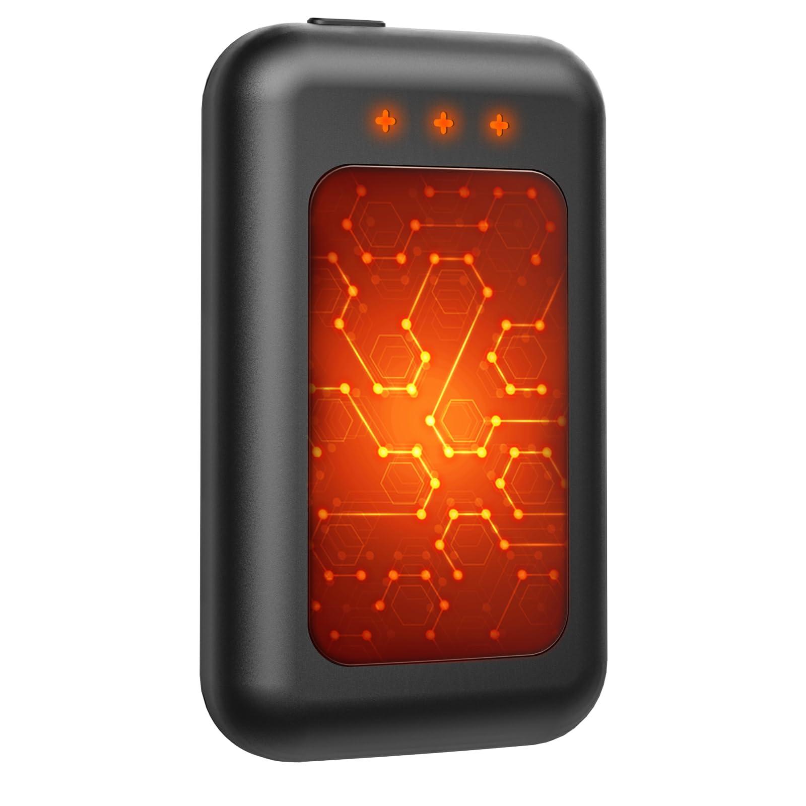 Jerritte Jerritte Electric Hand Warmers Rechargeable 1 Pack, Rechargeable Hand Warmer, 16 Hrs Portable Hand Warmer for Outdoor Camping Hunting Golf Accessories, Gifts for Women Men