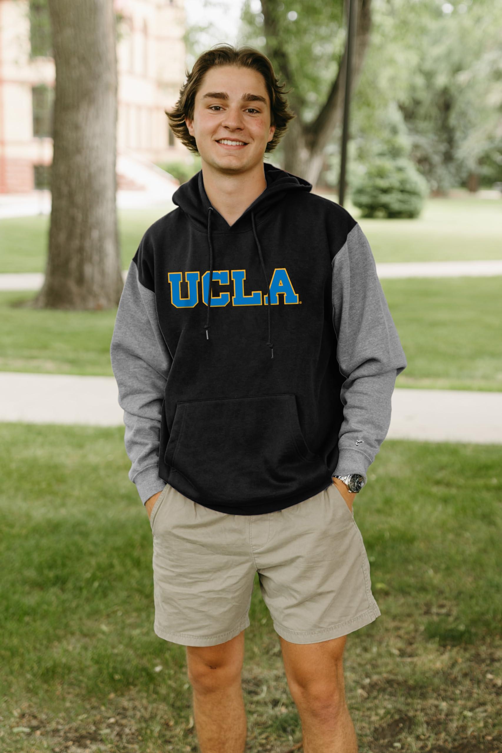 Blue 84 Blue 84 Standard NCAA Officially Licensed Colorblock Hooded Sweatshirt Applique, Team Color, Large