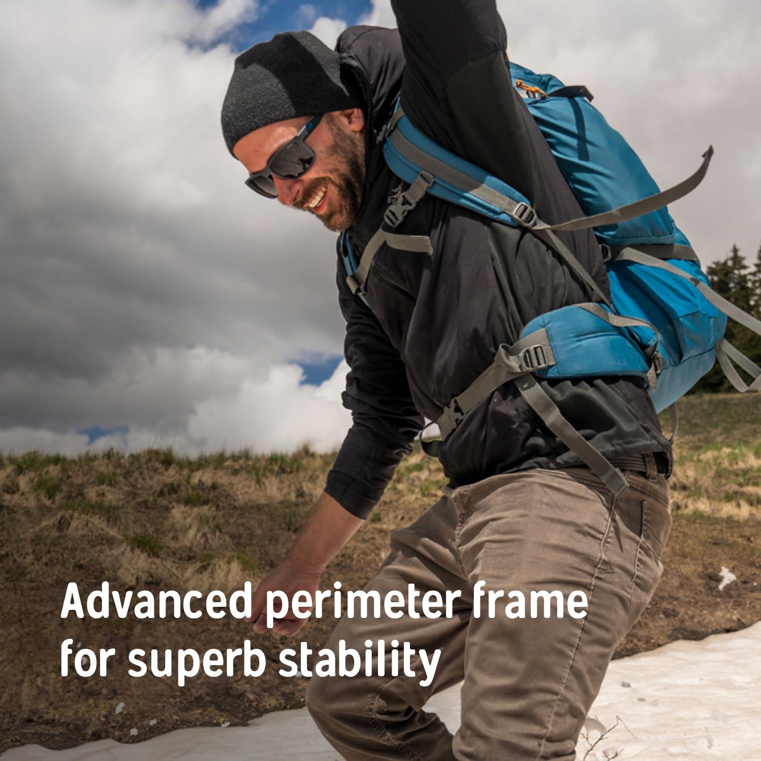 Kelty Kelty Redwing 36 36 Liter Internal Frame Backpack for Hiking, Backpacking, Travel, Carry-on Compatible, Hip Belt, Customized Fit, 2023 (Blackout)