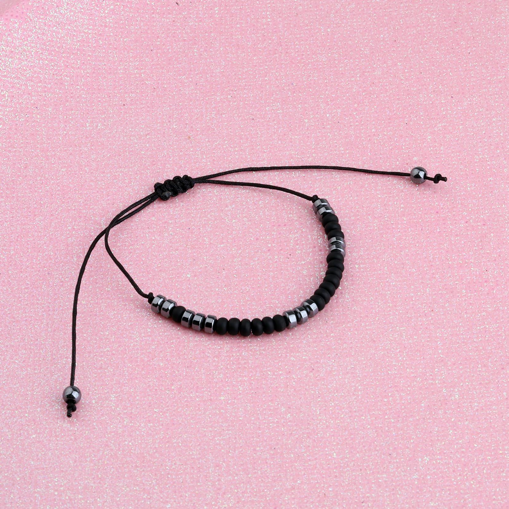 BEKECH BEKECH Matthew 6:33 Morse Code Bracelet Faith Jewelry Bible Verse Matthew 6:33 First His Kingdom and His Righteousness Gift (But seek first his kingdom)