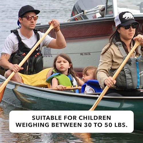 Stohlquist Stohlquist Child PFD Life Jacket, USCG Approved Type III Life Vest for Kids 30-50 lbs, Perfect for Swimming, Boating & Watersports, Pool Float & Life Jacket for Children